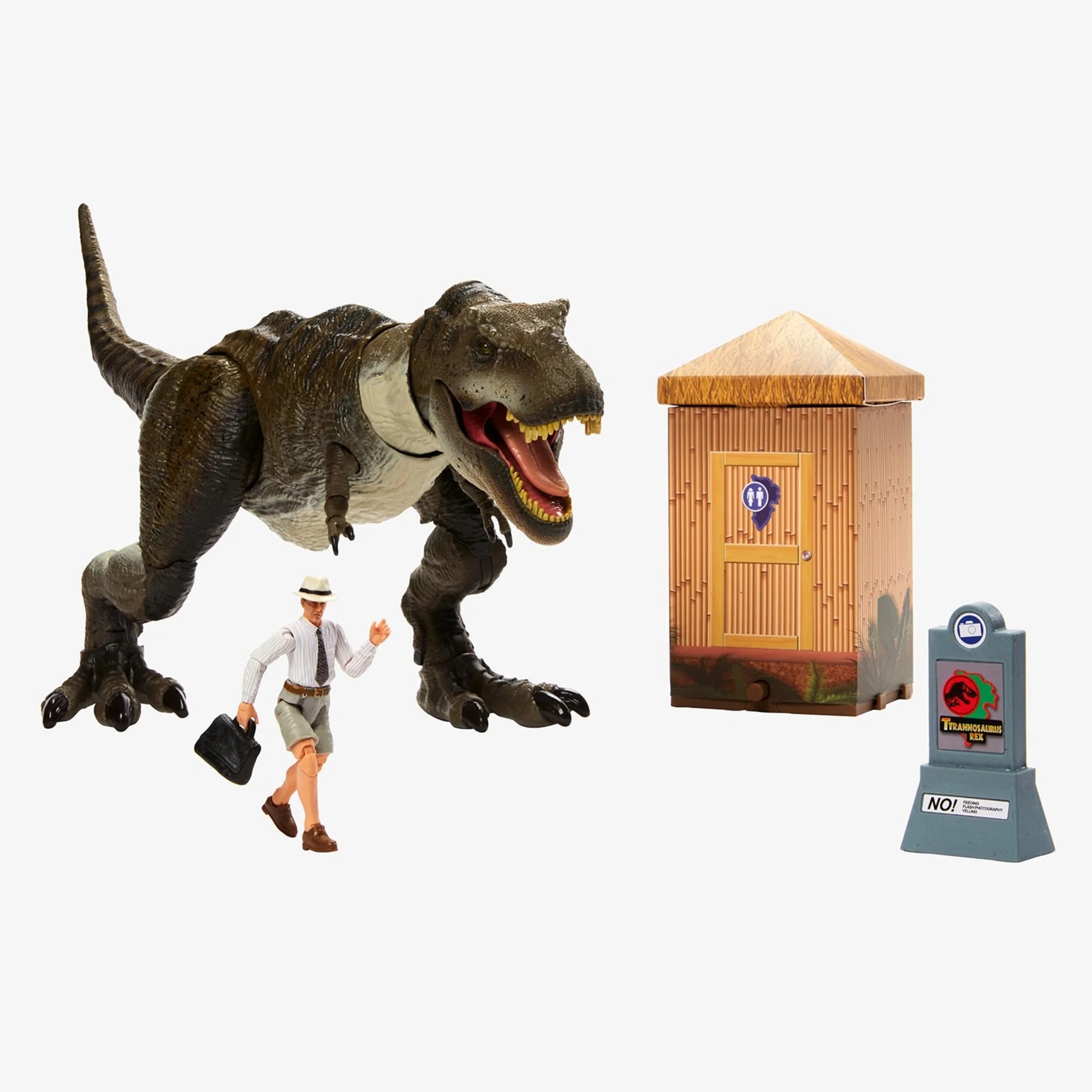 Mattel Creations Jurassic World Hammond Collection Outhouse Chaos Set