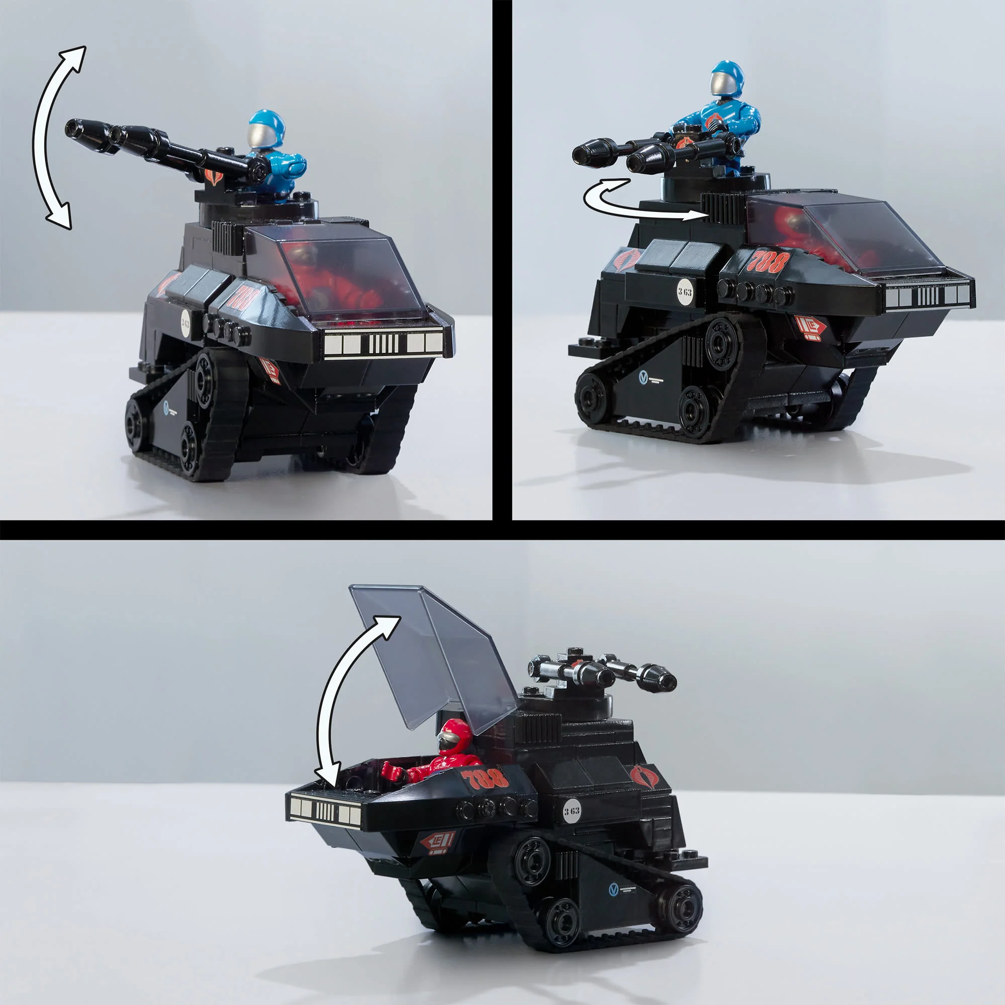Mattel Creations MEGA G.I. JOE Skystriker vs. COBRA H.I.S.S. Building Set