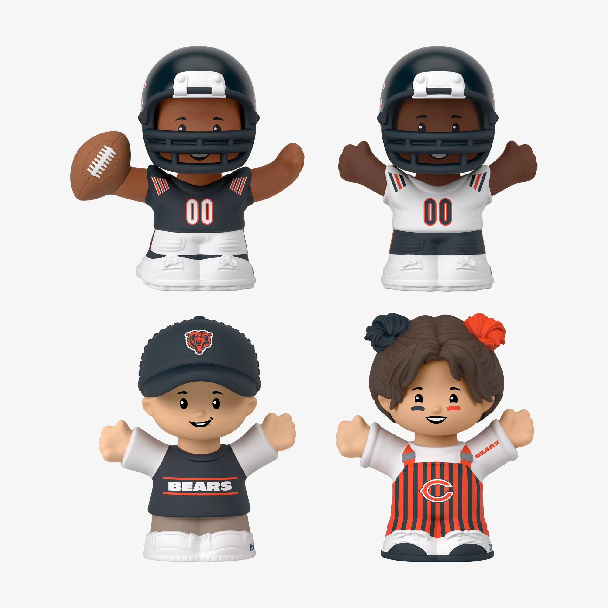Mattel Creations Little People Collector x NFL Chicago Bears Set