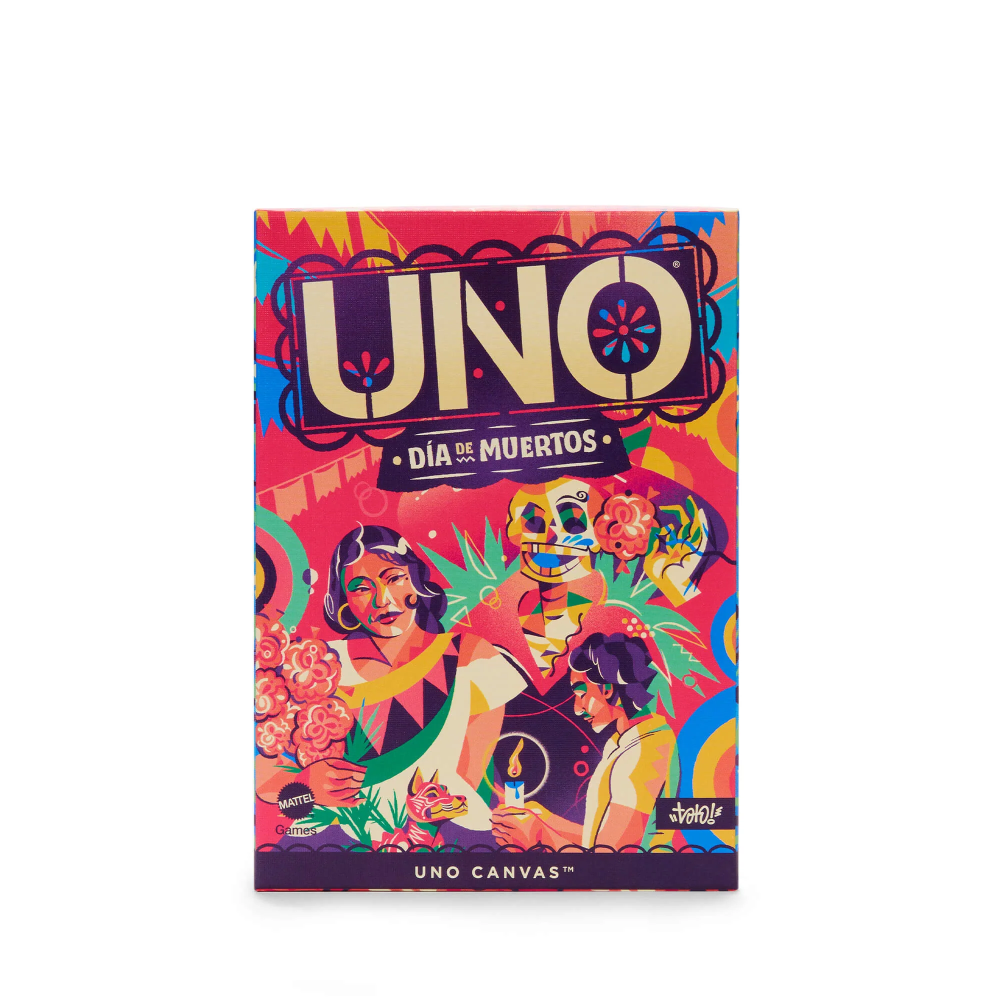 Mattel Creations UNO Canvas Día de Muertos Card Game