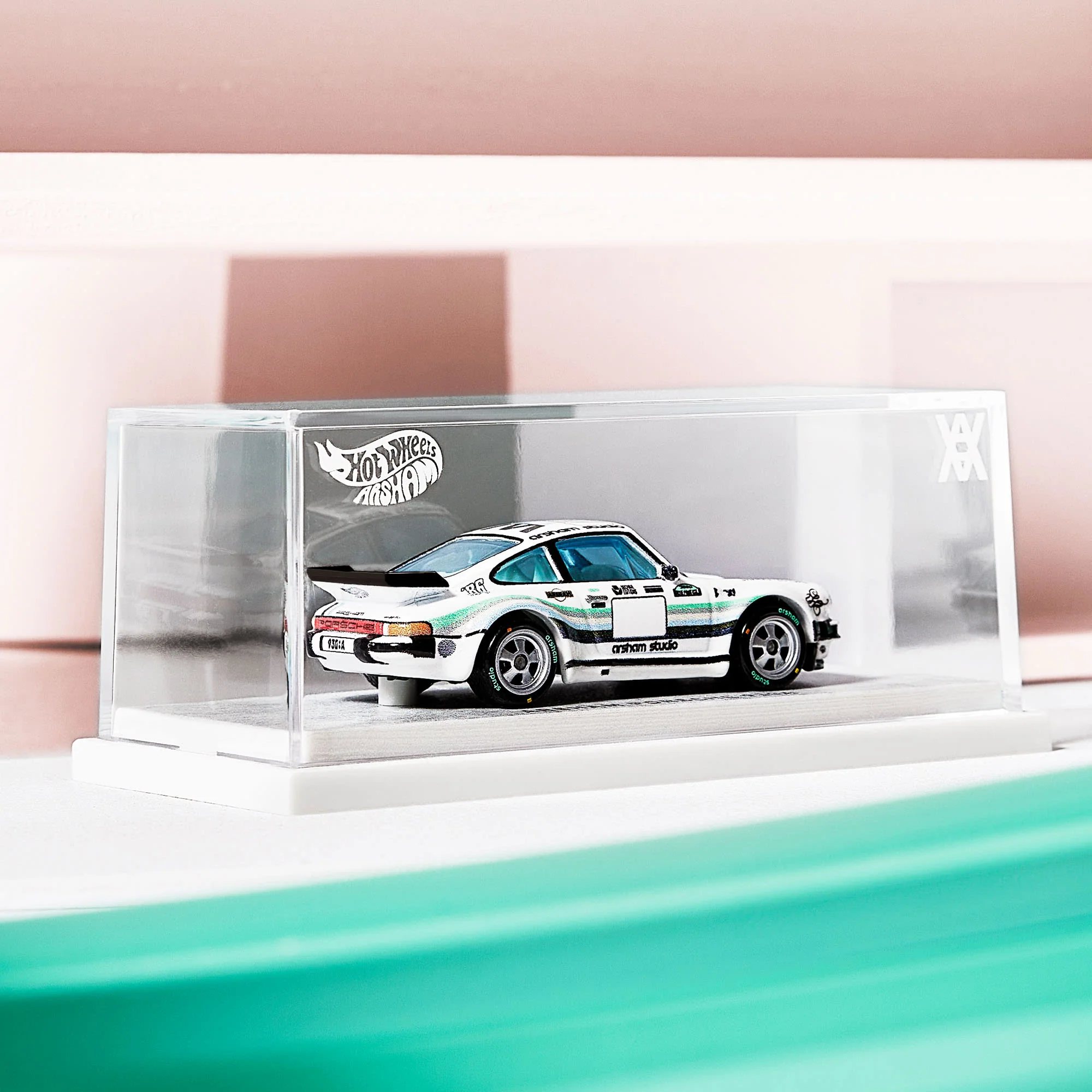 Mattel Creations Hot Wheels x Daniel Arsham Complete Car and Rally Case Set