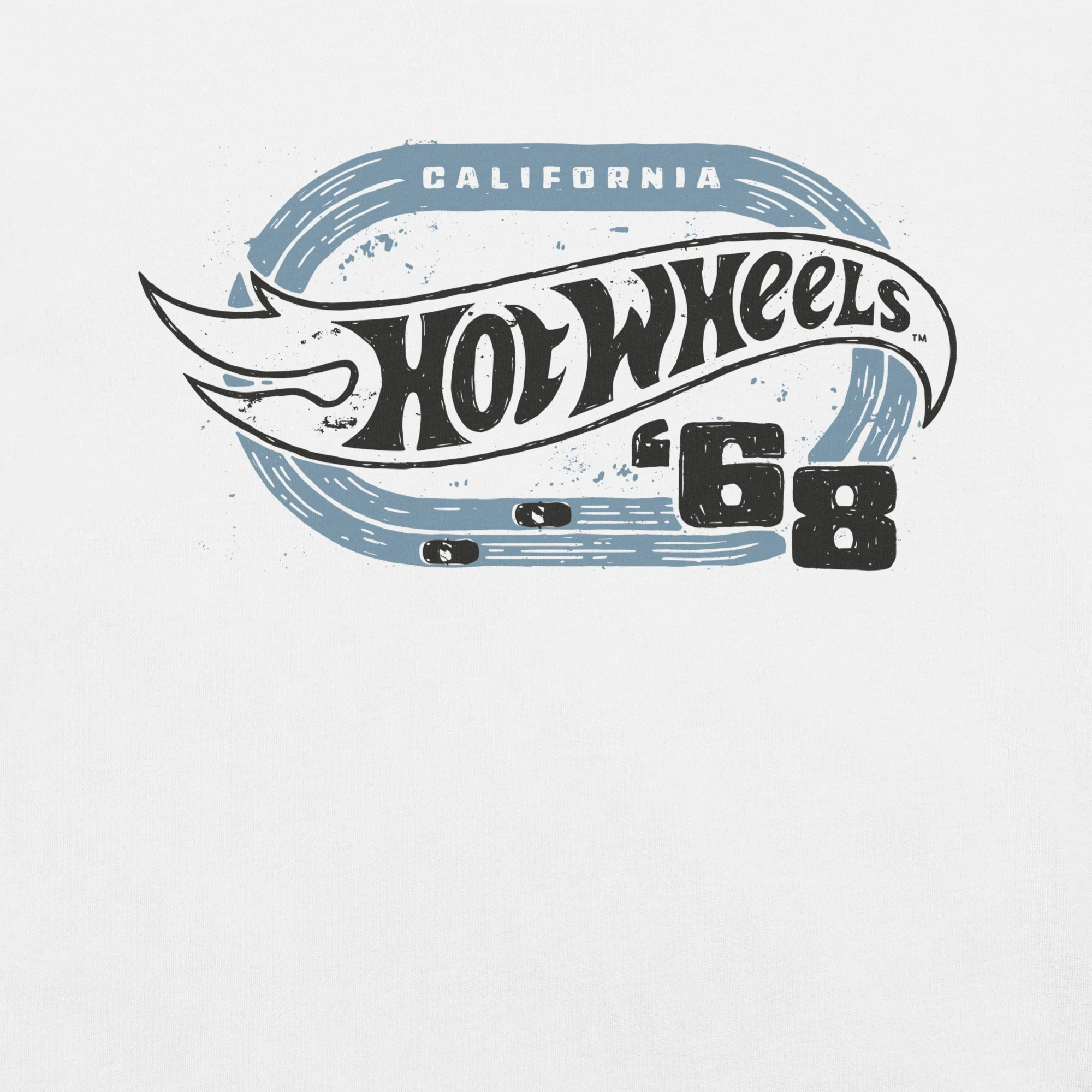 Mattel Creations Hot Wheels Track White T-Shirt