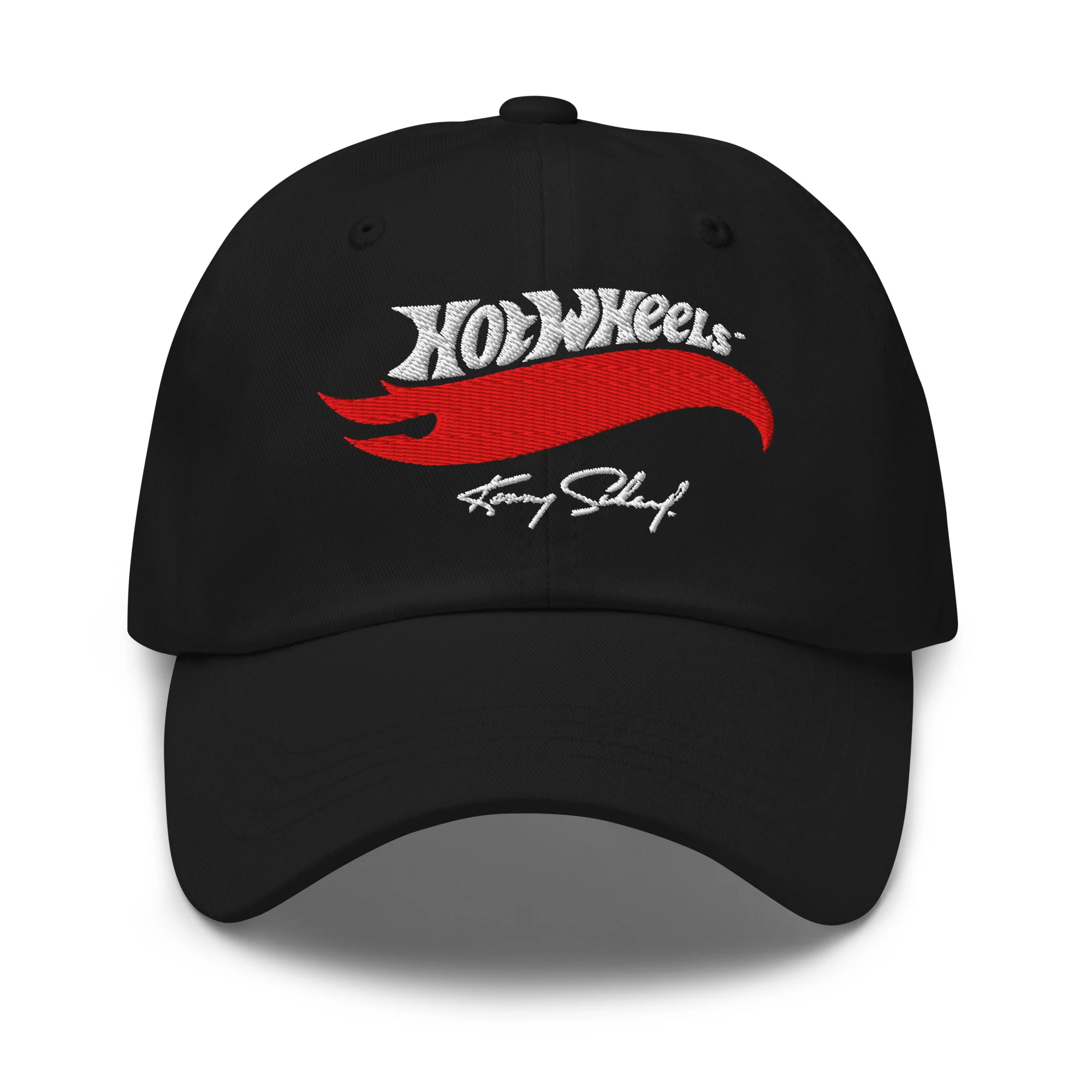 Mattel Creations Hot Wheels x Kenny Scharf Black Embroidered Dad Hat