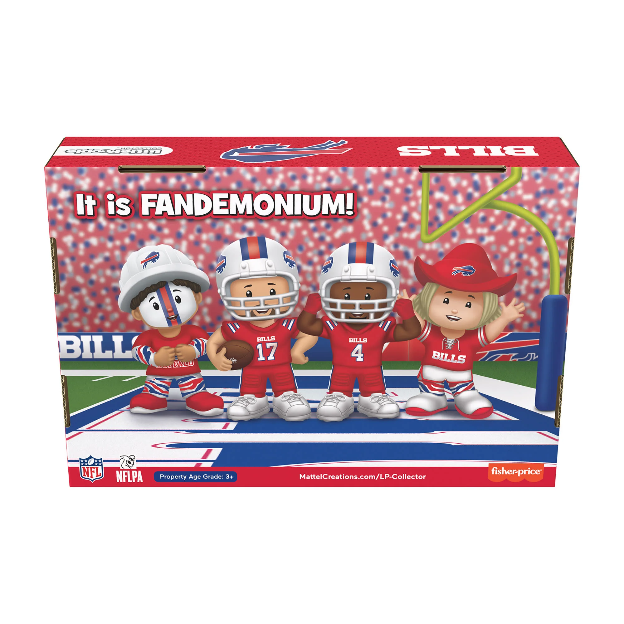 Mattel Creations Little People Collector Buffalo Bills Alternate Jersey Figure Set