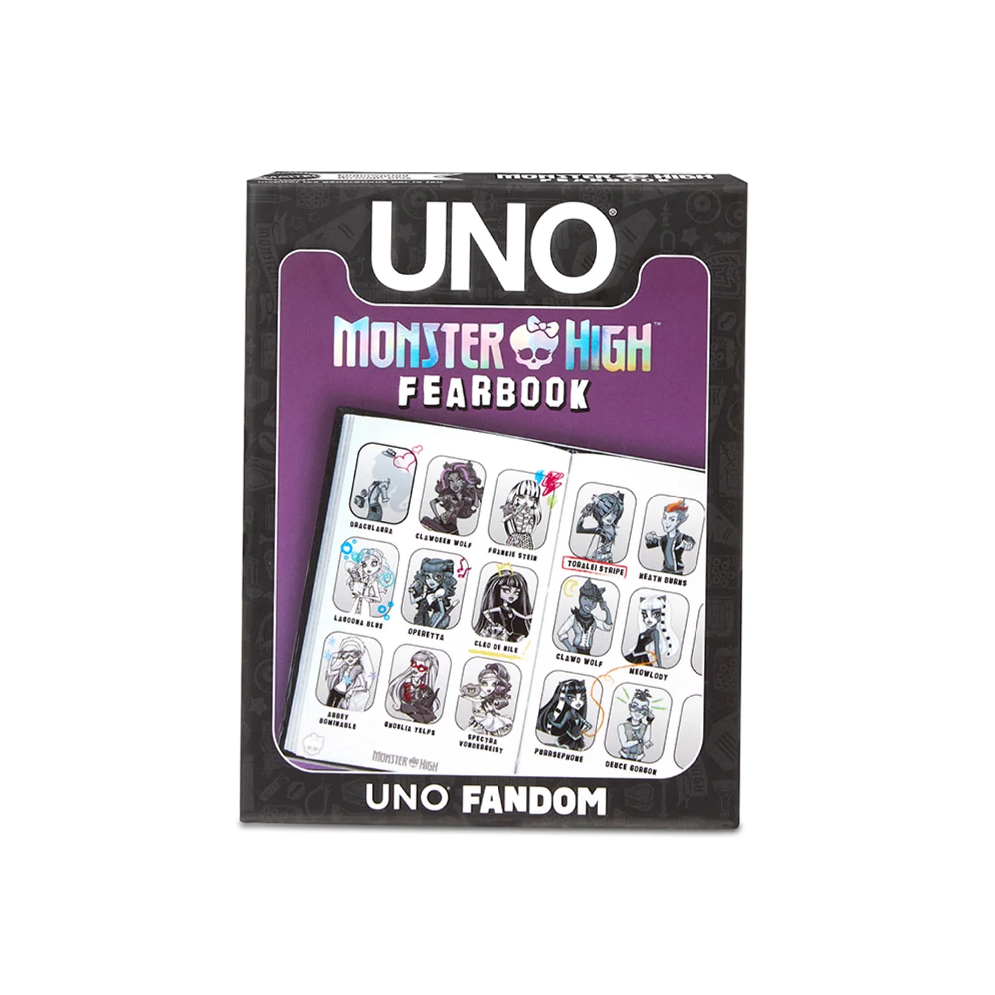 Mattel Creations UNO Fandom Monster High Fearbook Deck