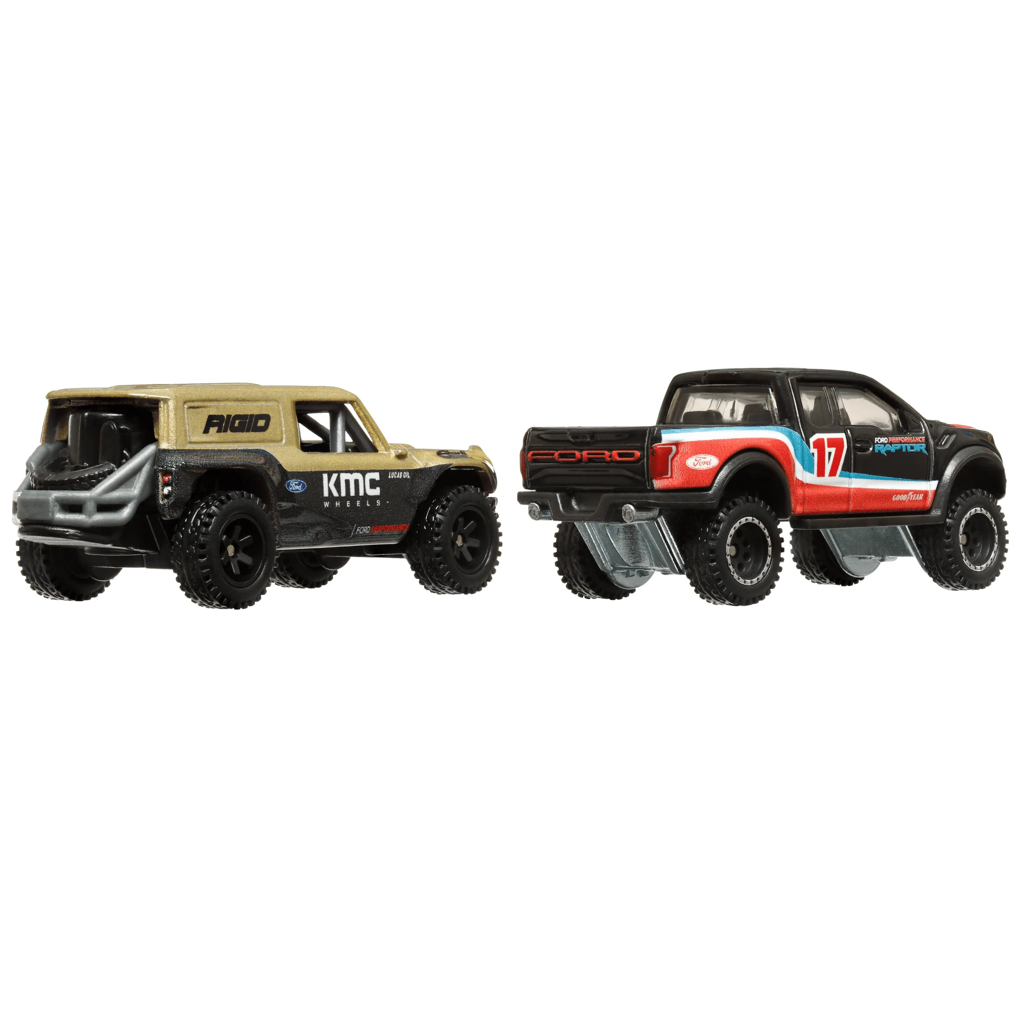 Mattel Creations Hot Wheels Premium Car Culture 2-Pack Ford Bronco R & '17 Ford F-150 Raptor