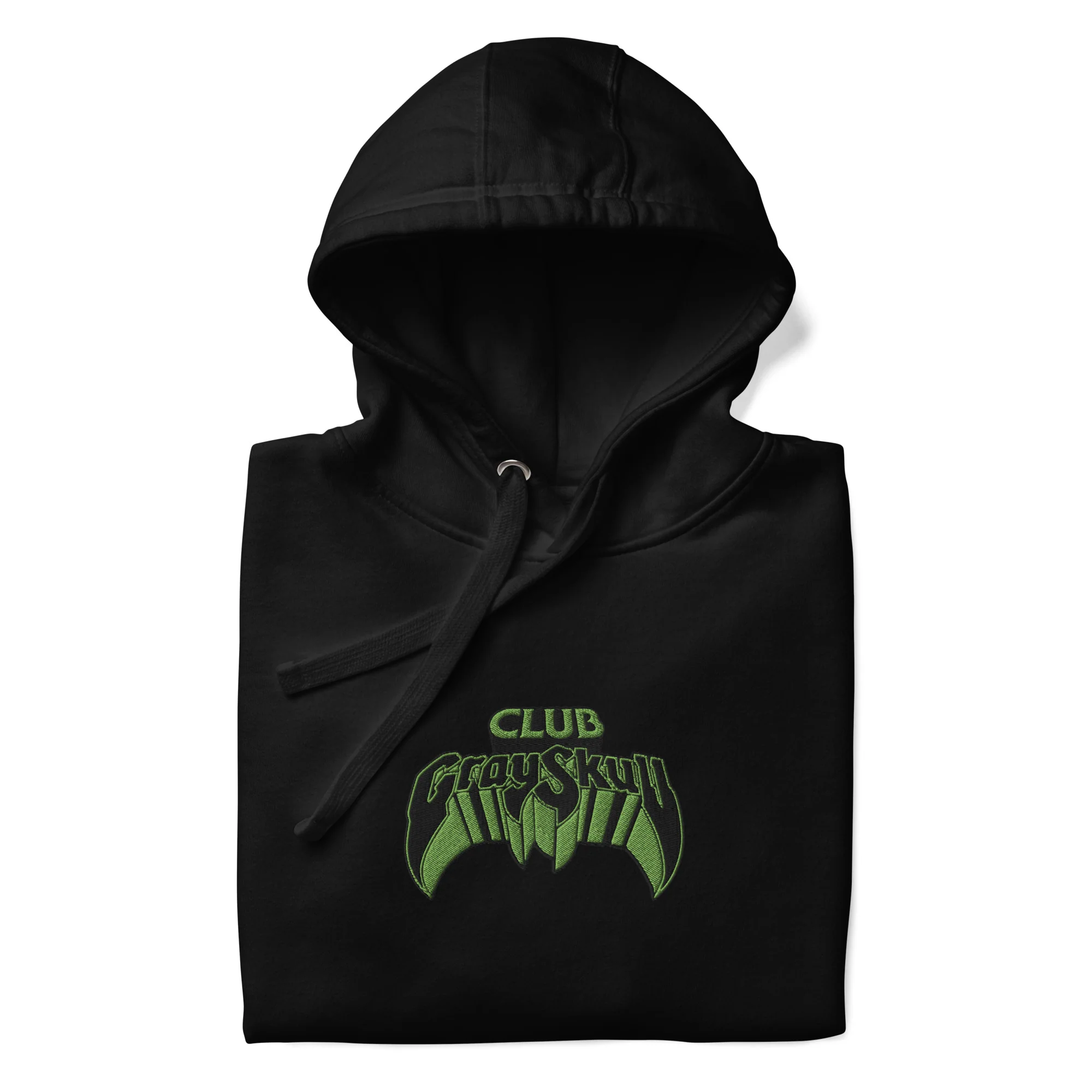Mattel Creations Masters of the Universe Club Grayskull Black Embroidered Hoodie
