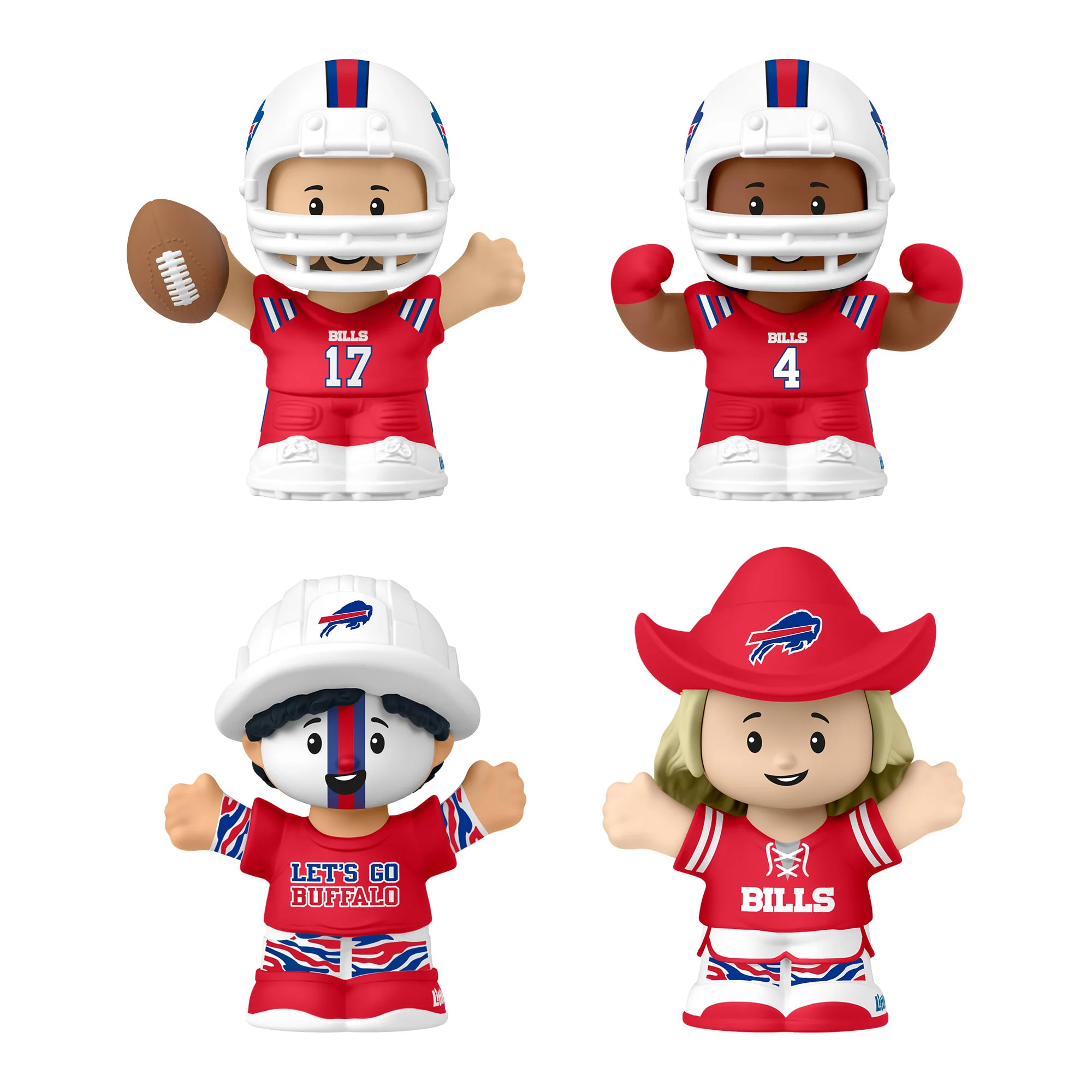 Mattel Creations Little People Collector Buffalo Bills Alternate Jersey Figure Set