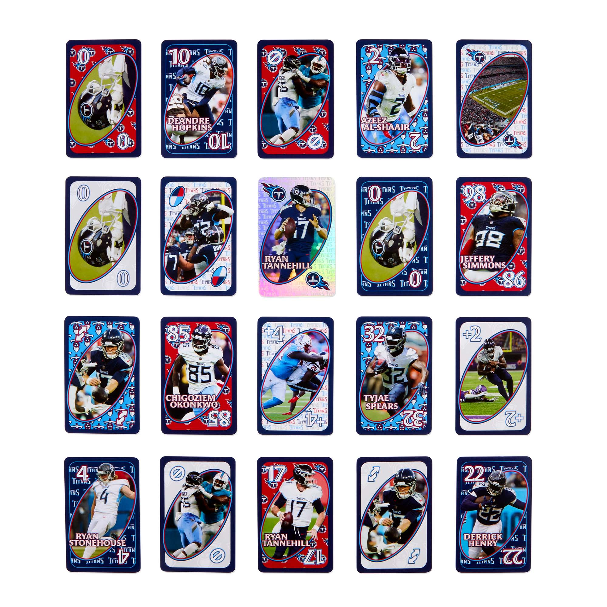 Mattel Creations UNO Fandom NFL Tennessee Titans Game Deck