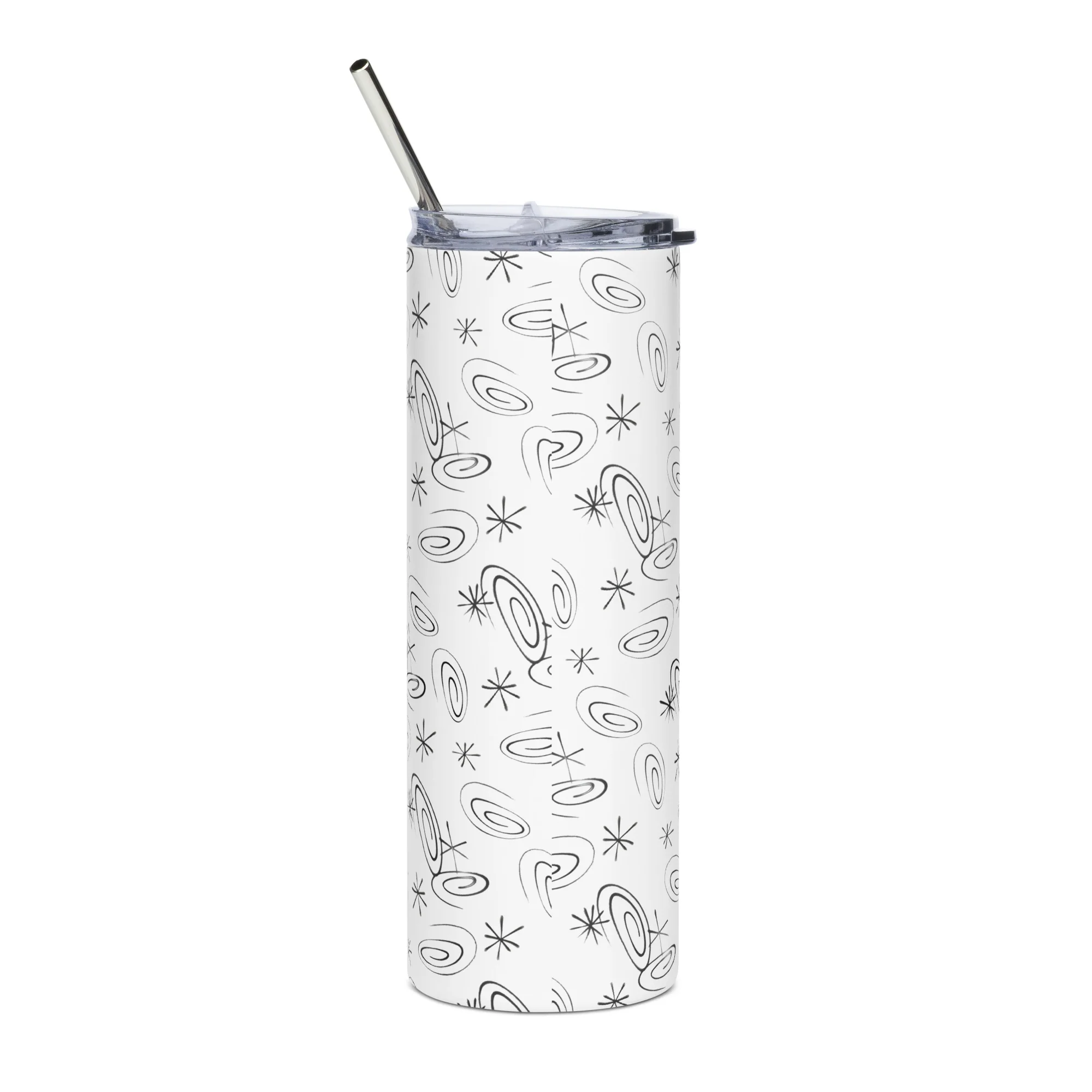 Mattel Creations Hot Wheels x Kenny Scharf White Tumbler