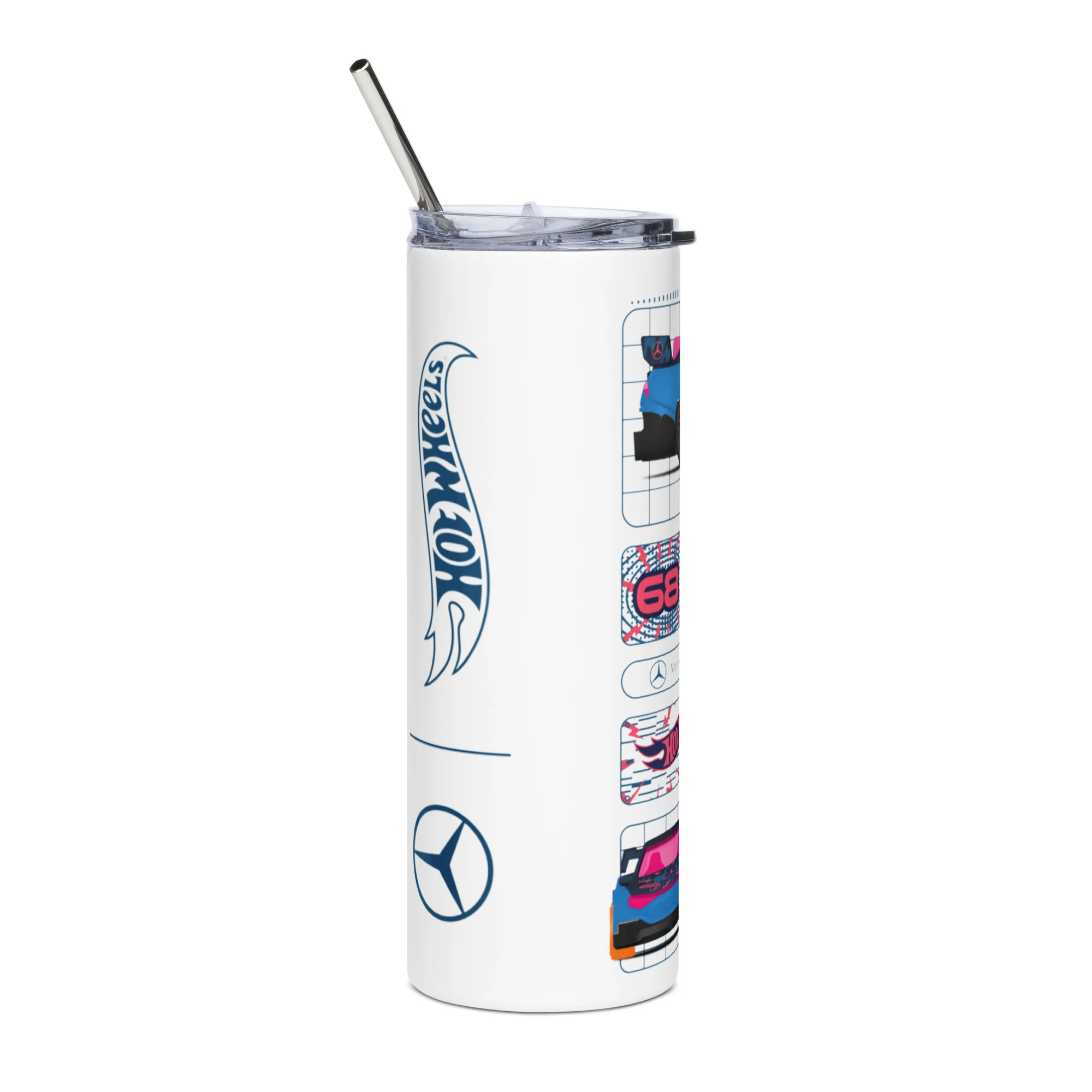 Mattel Creations Hot Wheels x Mercedes Benz White Tumbler