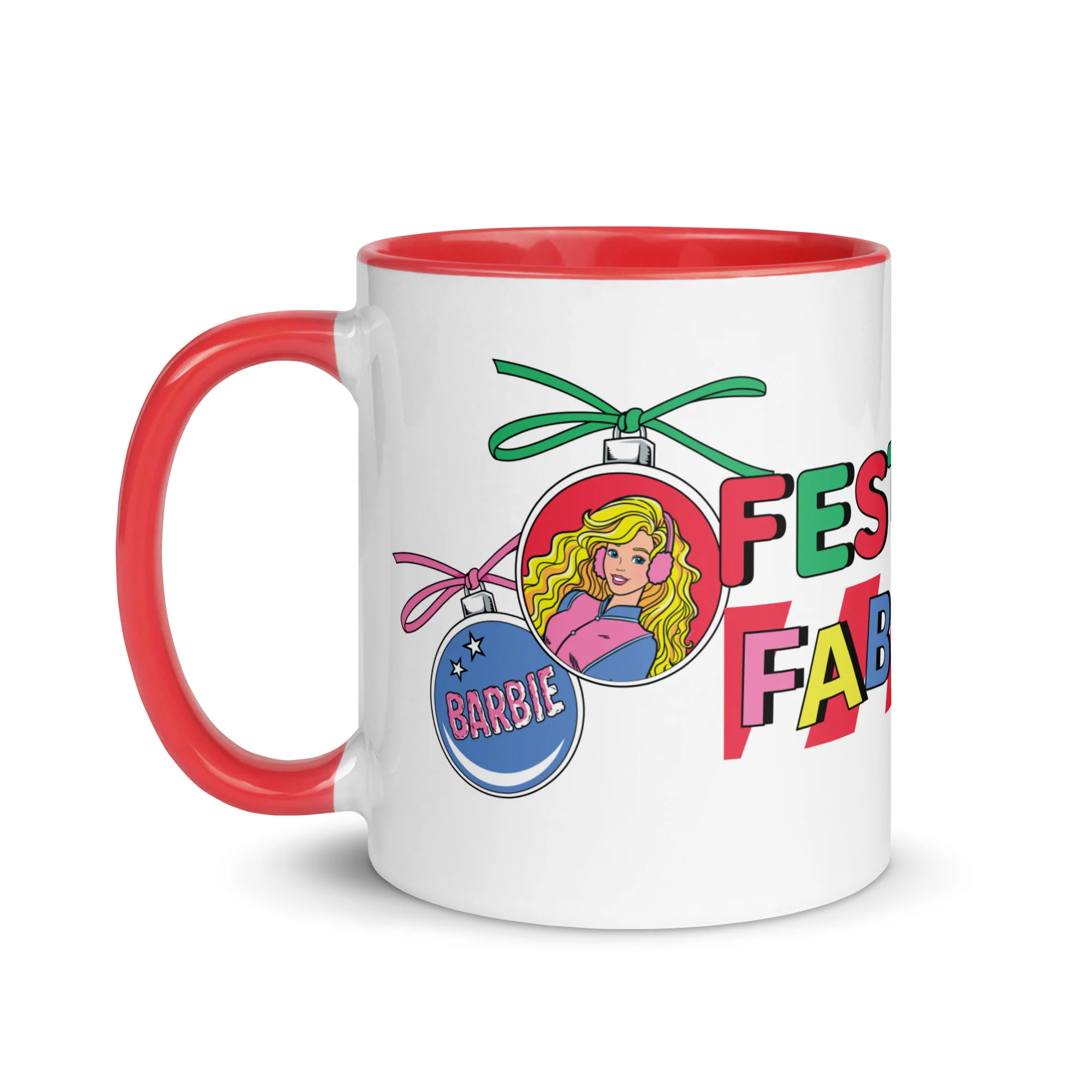 Mattel Creations Barbie Festive and Fabulous White Mug