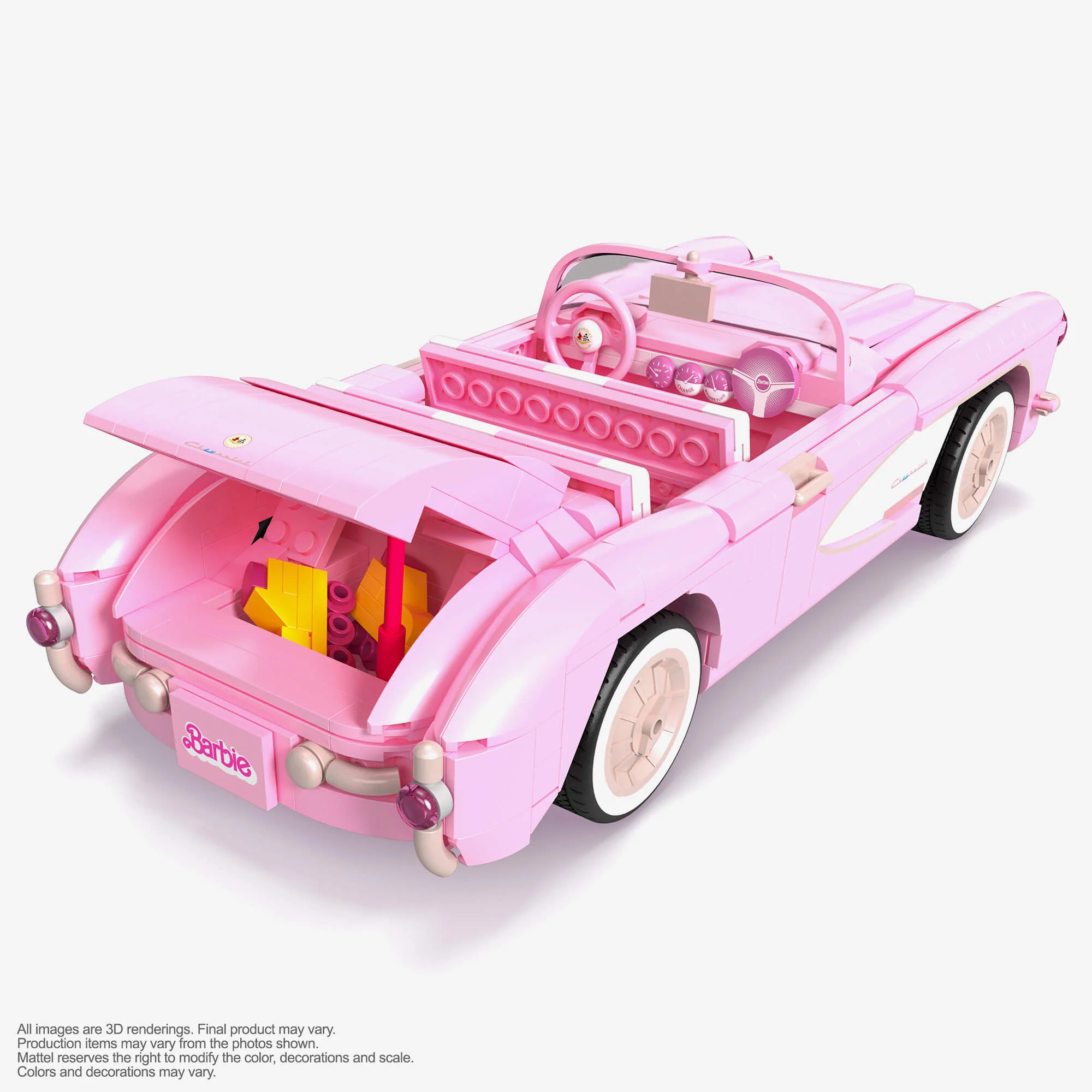 Mattel Creations MEGA Barbie The Movie '56 Corvette Stingray Collector Building Set