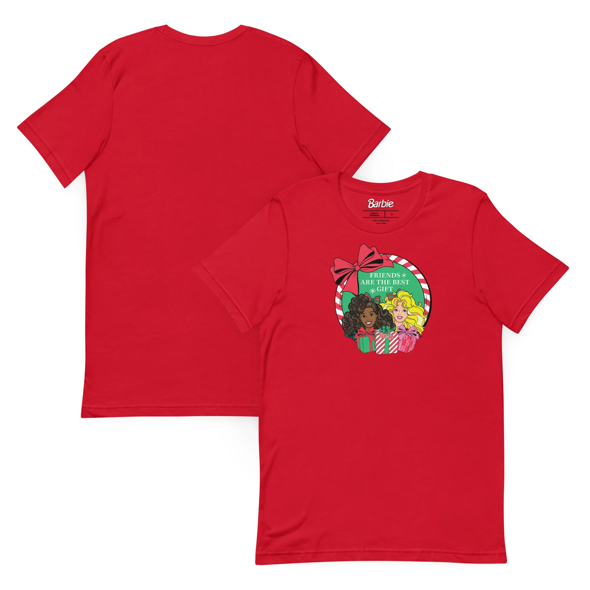 Mattel Creations Barbie Friends are the Best Gift Red T-shirt