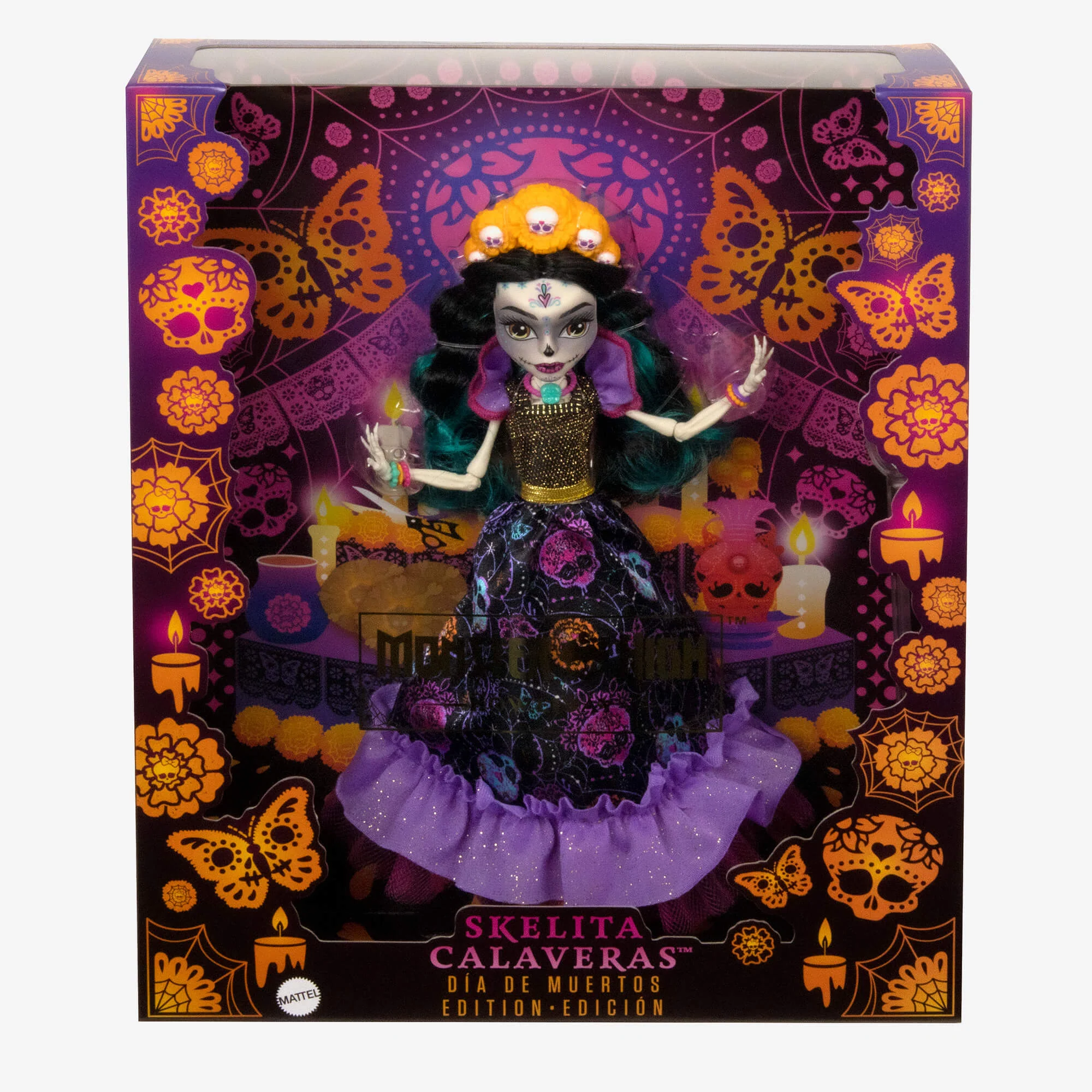 Mattel Creations Monster High Howliday Día De Muertos Skelita Calaveras Doll