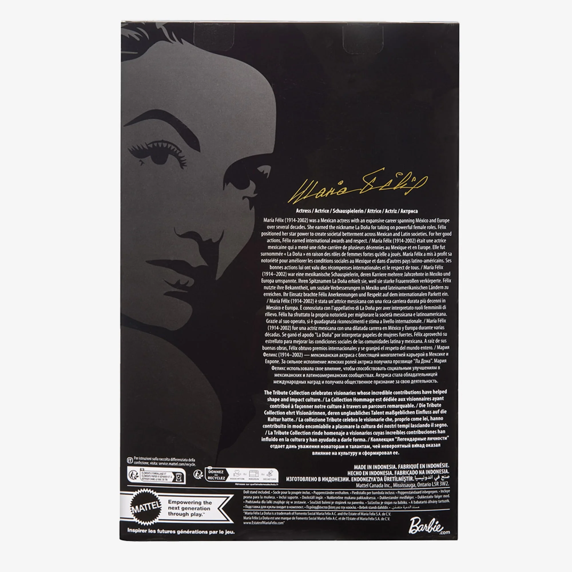 Mattel Creations María Félix BARBIE Tribute Collection Doll