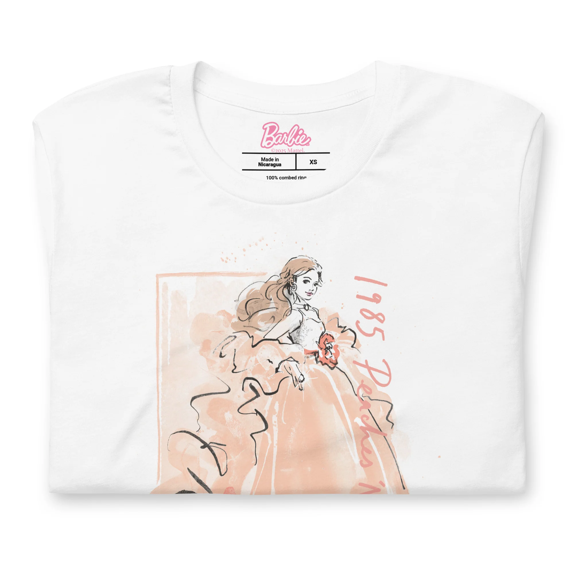 Mattel Creations Barbie Peaches 'n Cream White T-Shirt