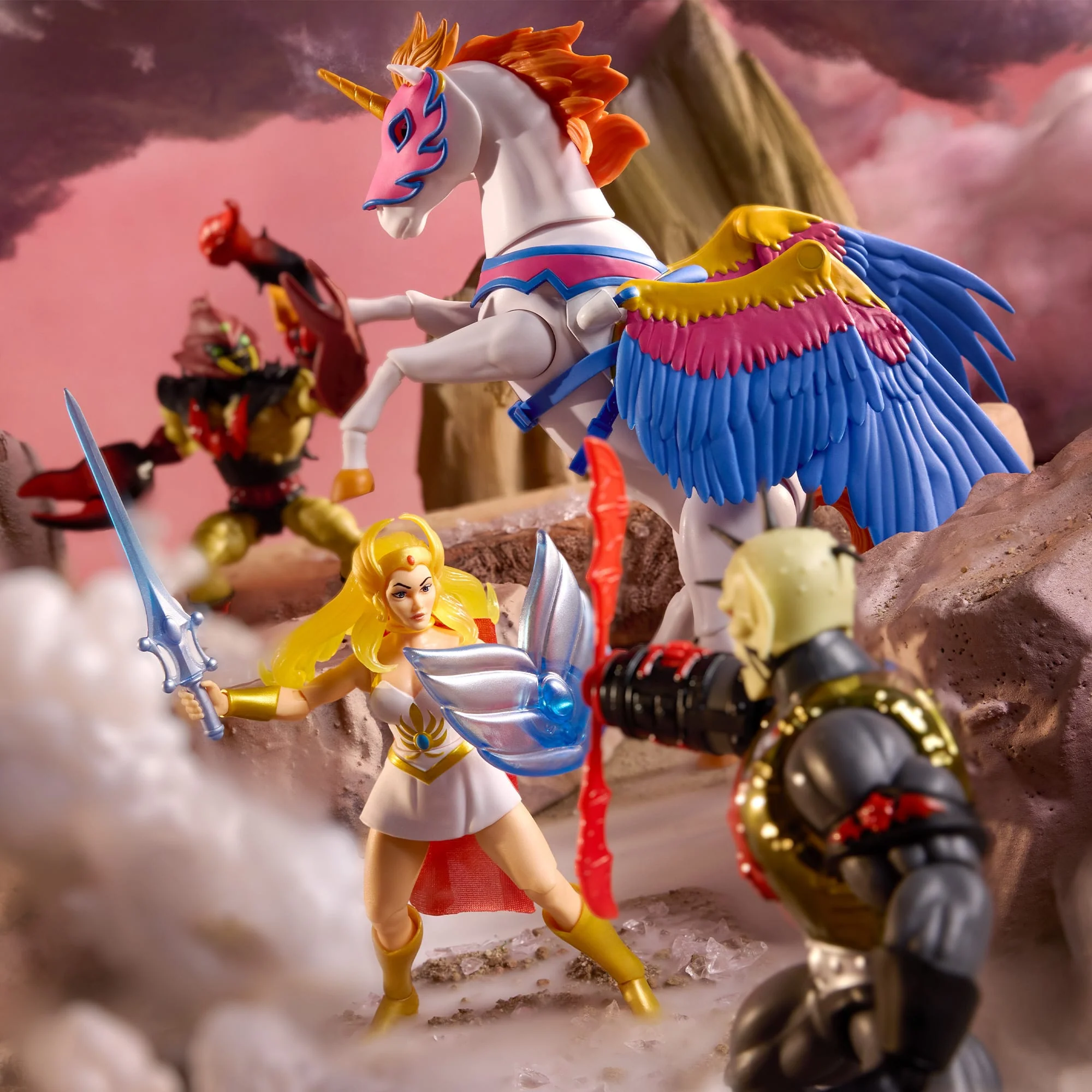 Mattel Creations Masters of the Universe Origins She-Ra and Swift Wind 2-Pack