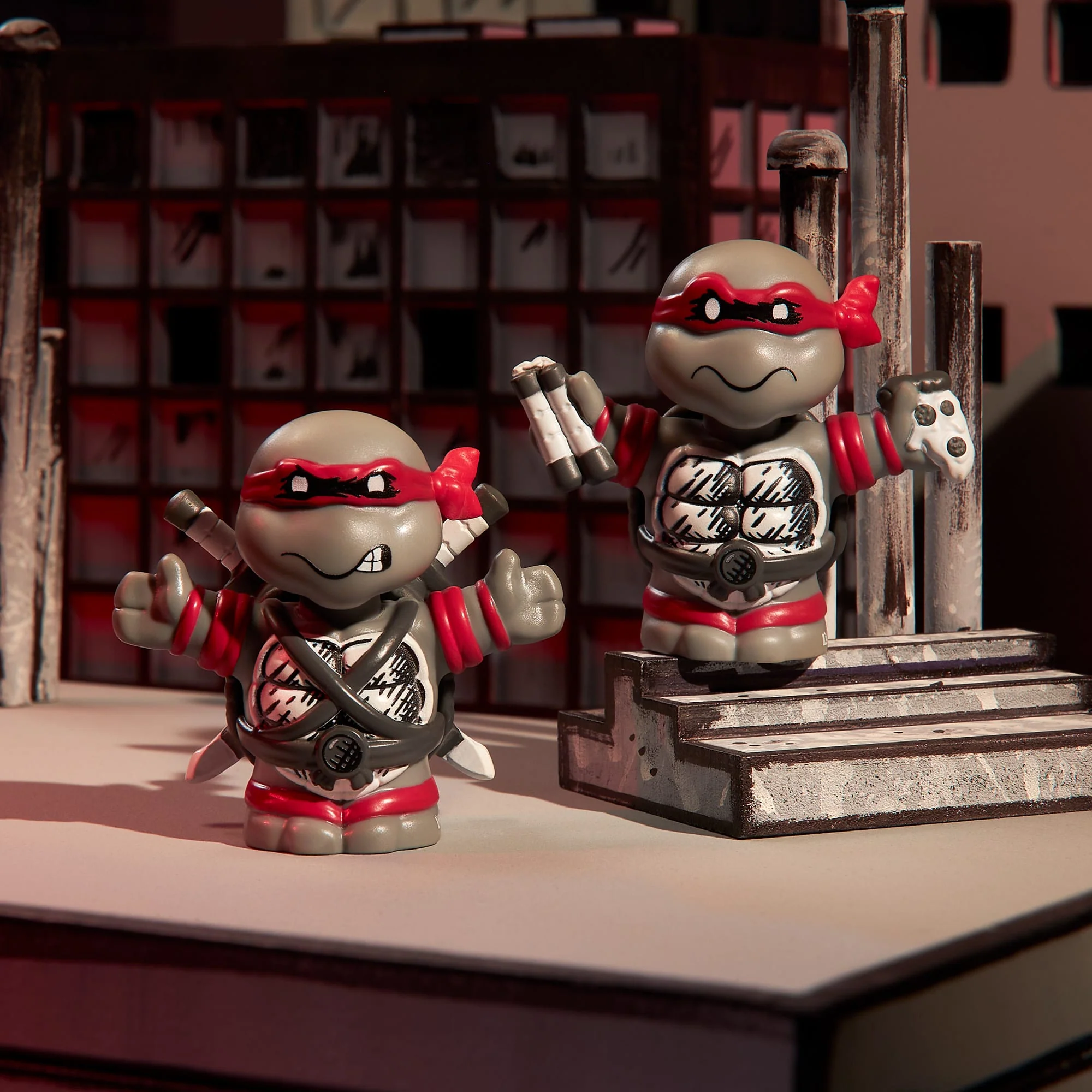 Mattel Creations Little People Collector Teenage Mutant Ninja Turtles: Origins Special Edition Figure Set