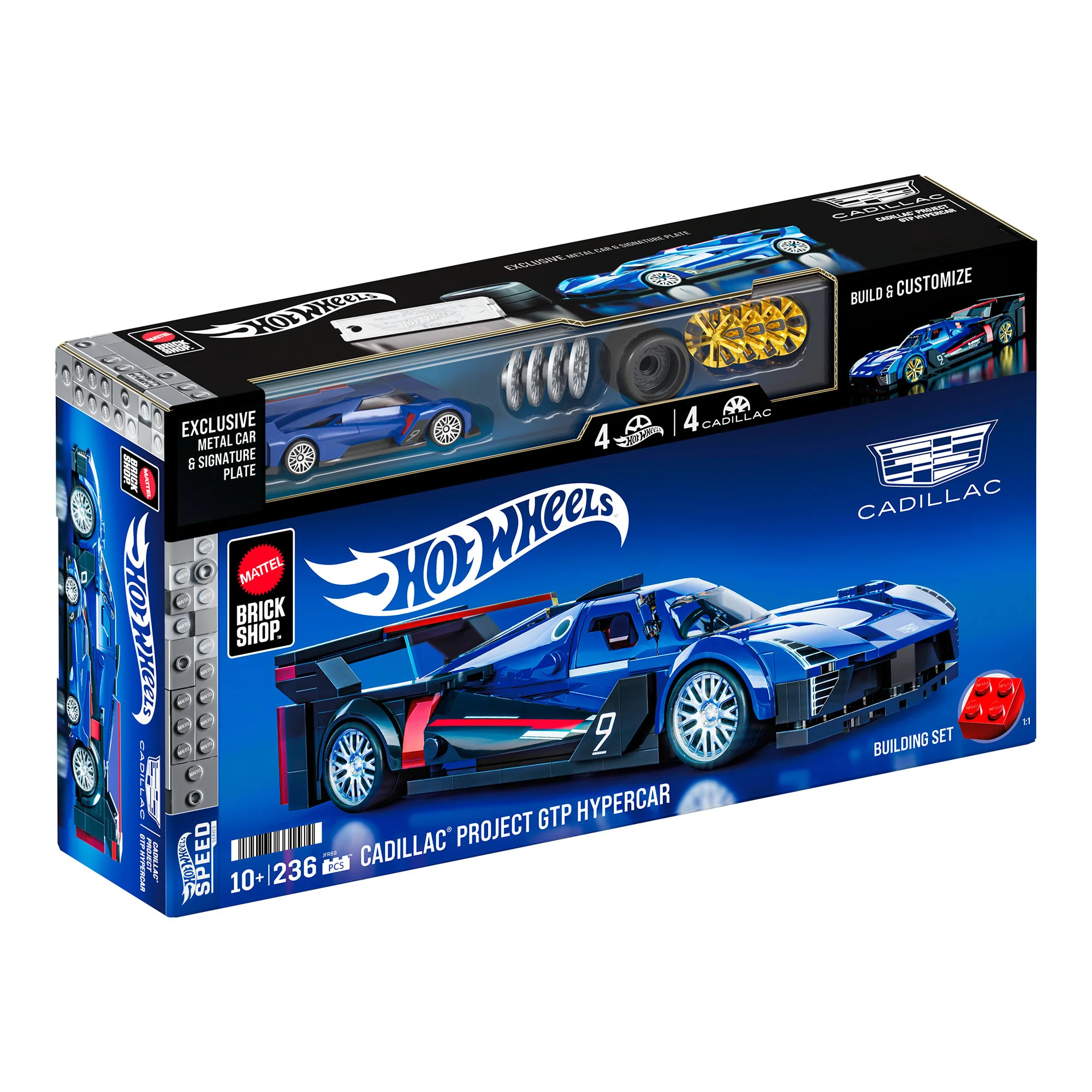 Mattel Creations Mattel Brick Shop Hot Wheels Cadillac Project GTP Hypercar Building Set