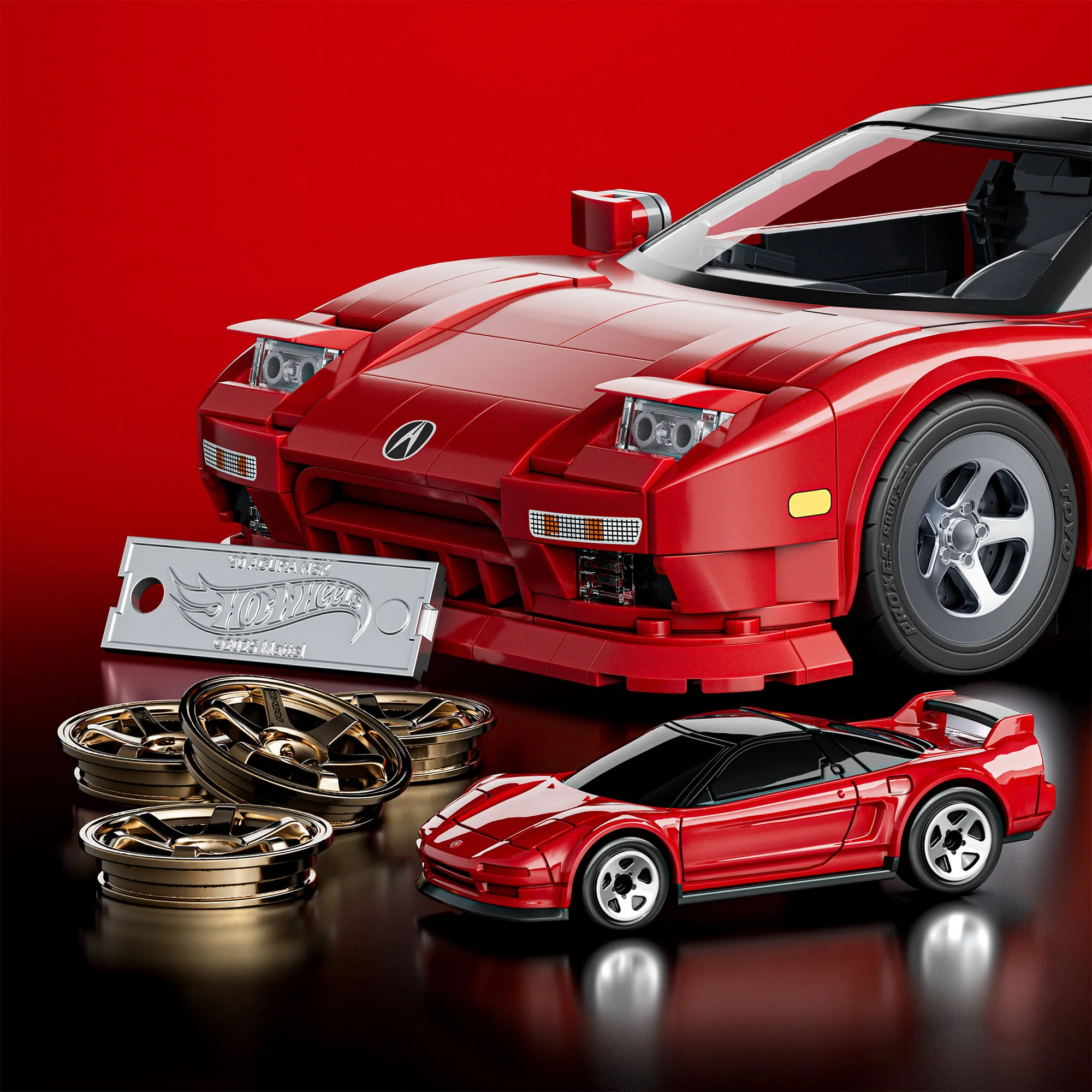 Mattel Creations Mattel Brick Shop Hot Wheels '90 Acura NSX Building Set