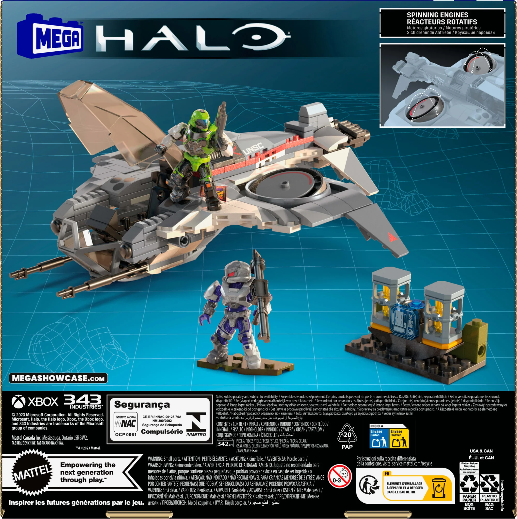 Mattel Creations MEGA Halo UNSC Arctic Burn Wasp Building Toy Kit