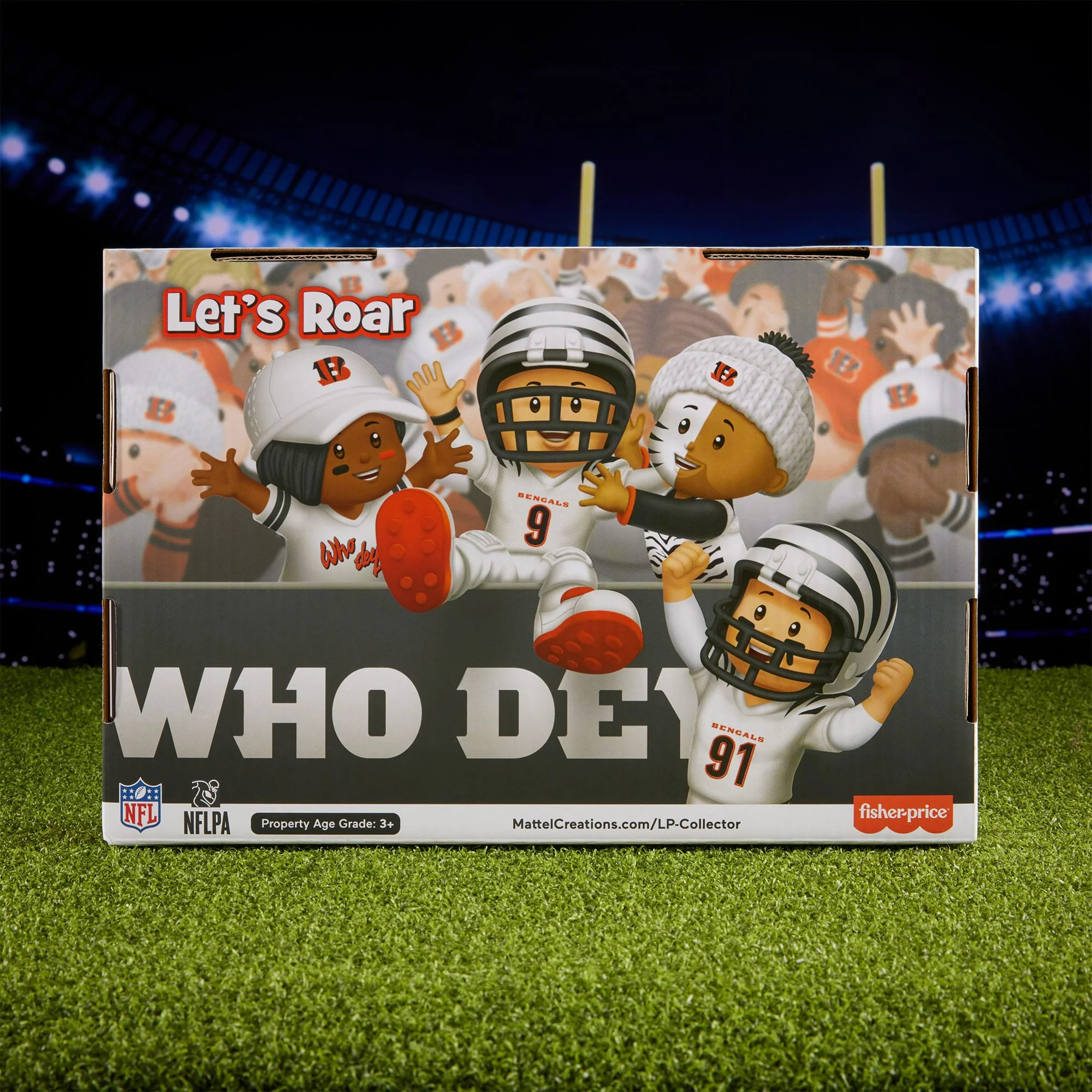 Mattel Creations Little People Collector Cincinnati Bengals Alternate Jersey Figure Set