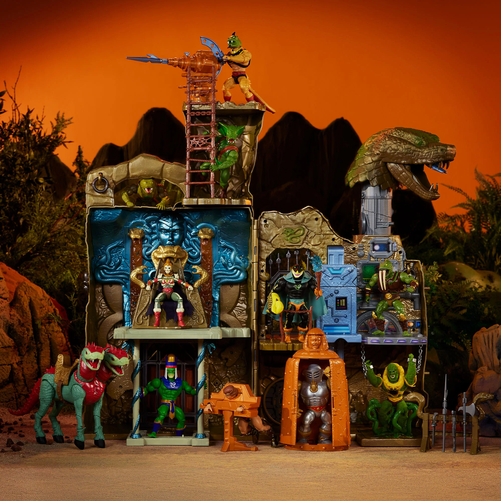 Mattel Creations Masters of the Universe Origins Snake Lair Playset Crowdfund