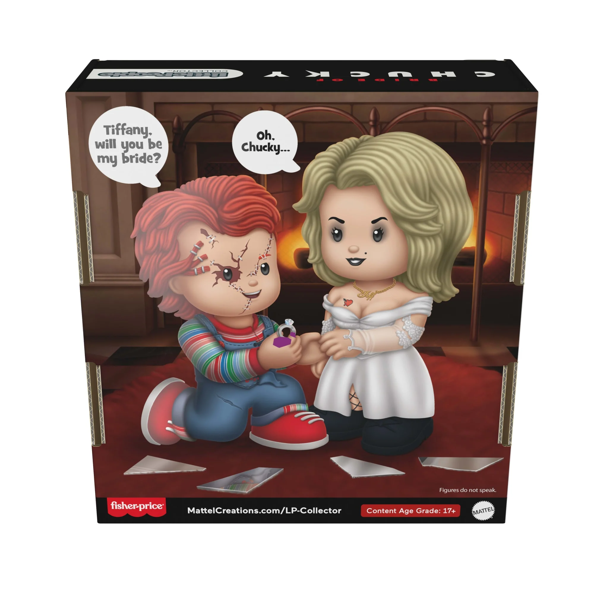 Mattel Creations Little People Collector Bride of Chucky Movie Special Edition Set