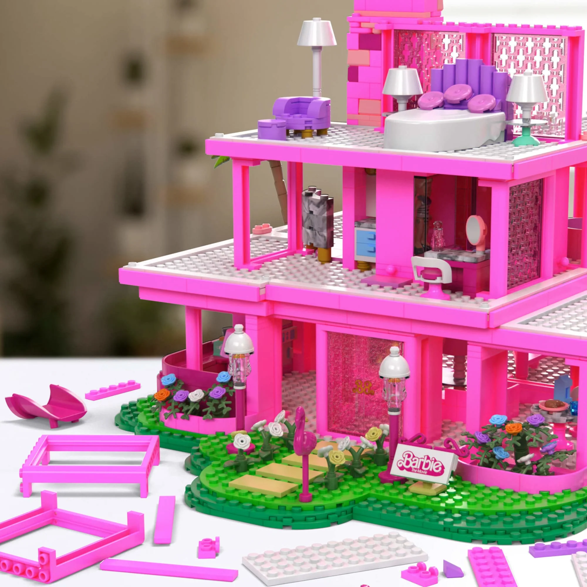 Mattel Creations MEGA Barbie The Movie Replica DreamHouse Building Kit