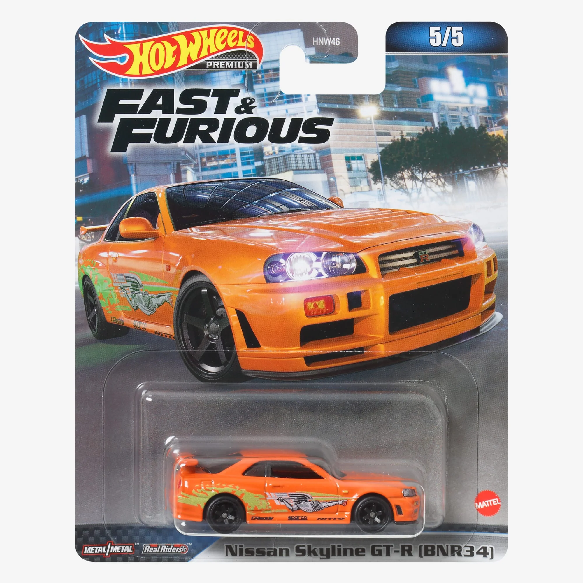 Mattel Creations Hot Wheels Fast and Furious Premium Series, Nissan Skyline GTR