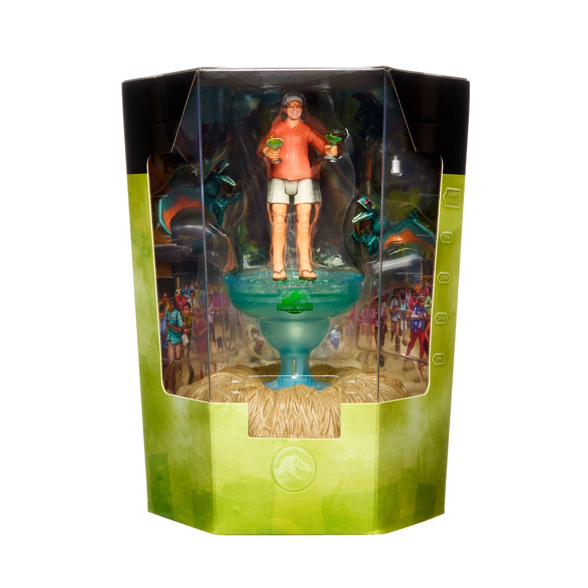 Mattel Creations Jurassic World Hammond Collection Bubbles Up Jimmy Buffett Figure