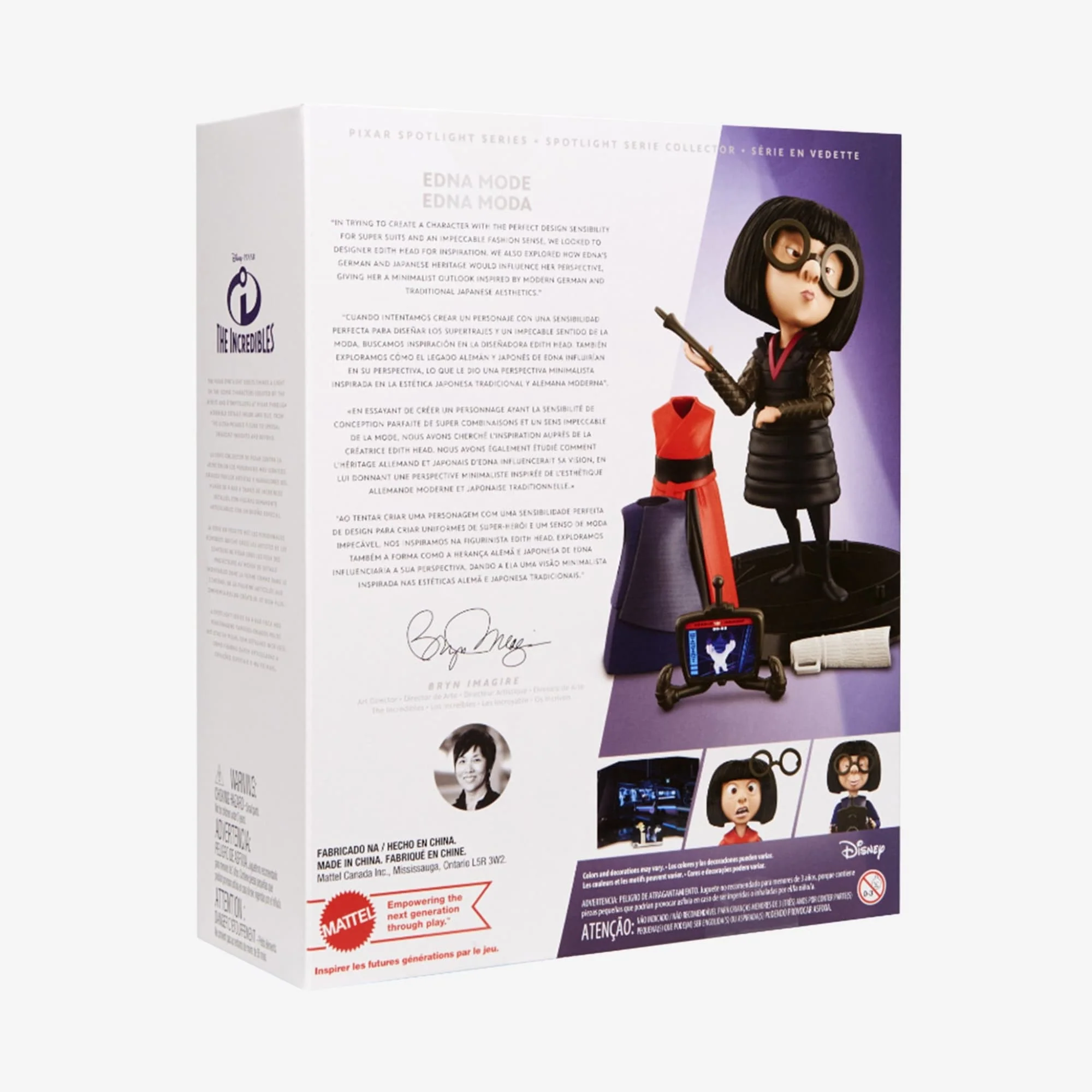 Mattel Creations Pixar Spotlight Series Edna Mode Collector Figure The Incredibles