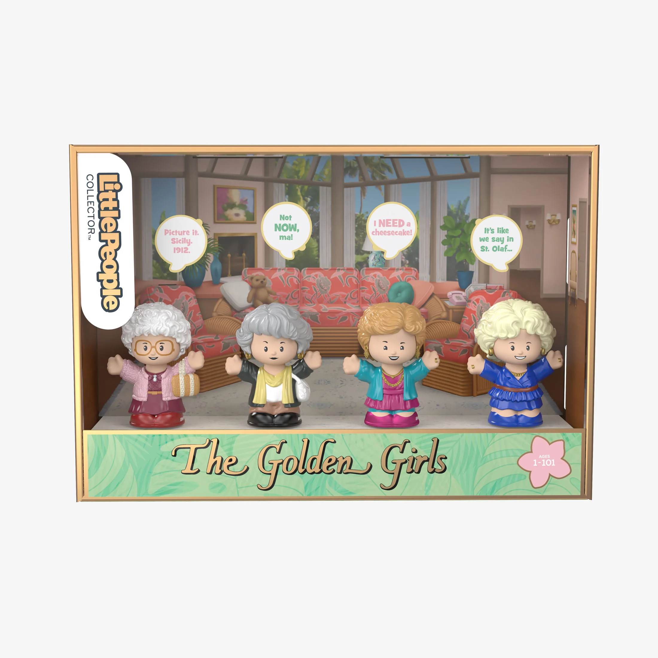 Mattel Creations Little People Collector The Golden Girls Figures