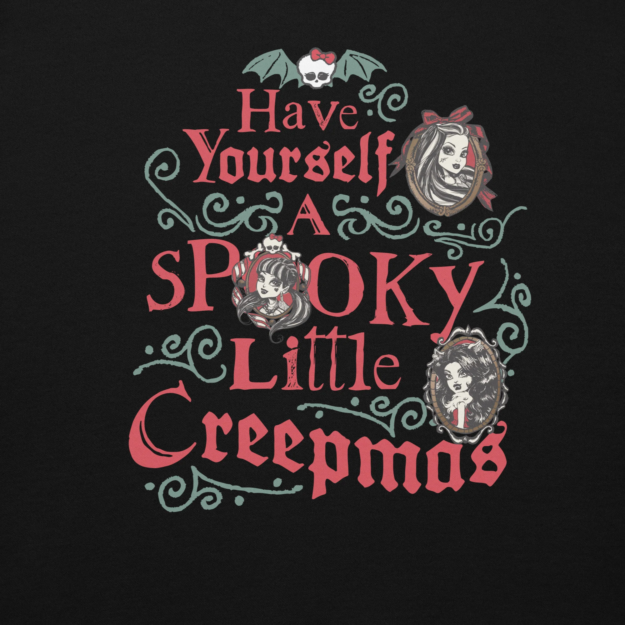 Mattel Creations Monster High Creepmas Black Hoodie
