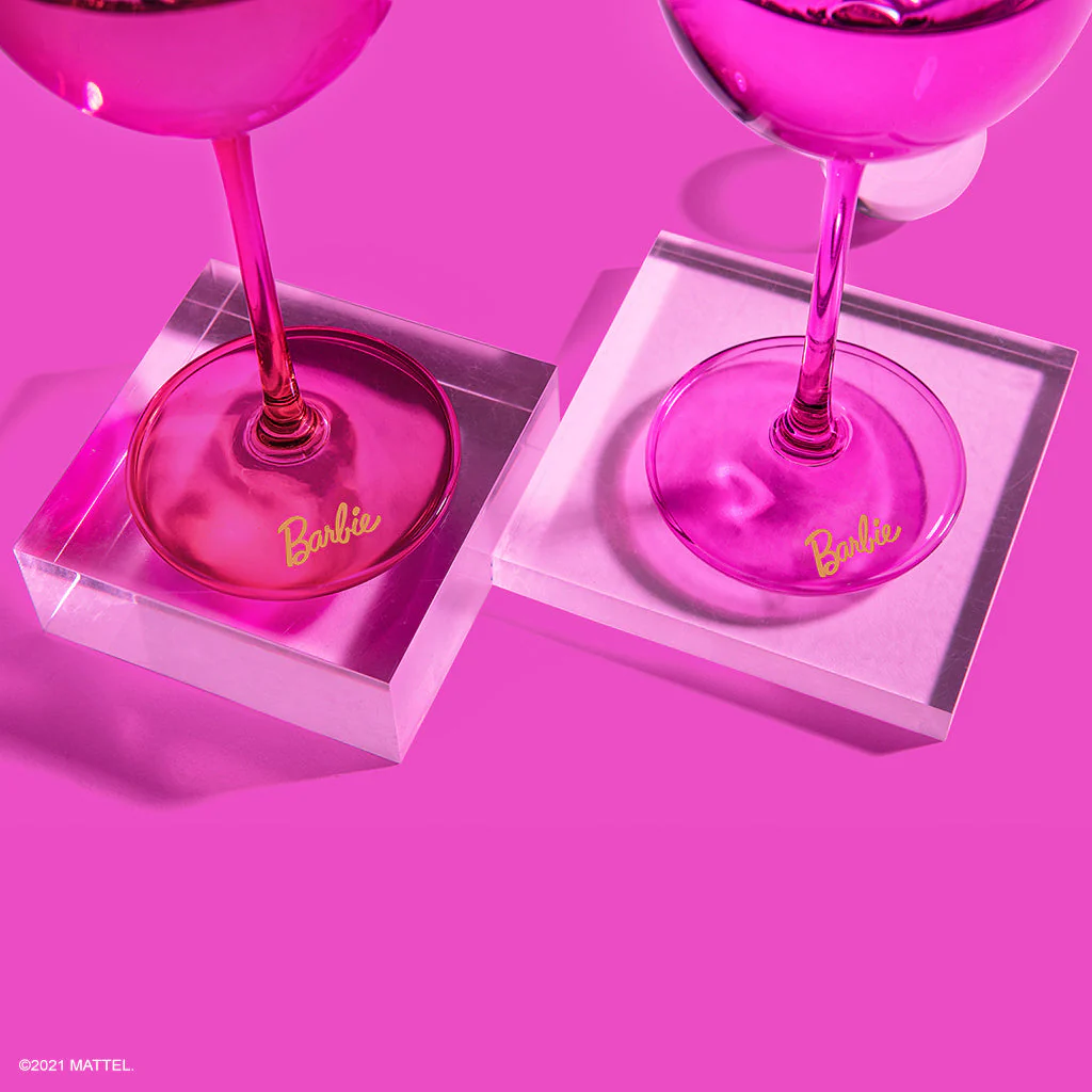 Mattel Creations Barbie™ X Dragon Glassware® Wine Glasses