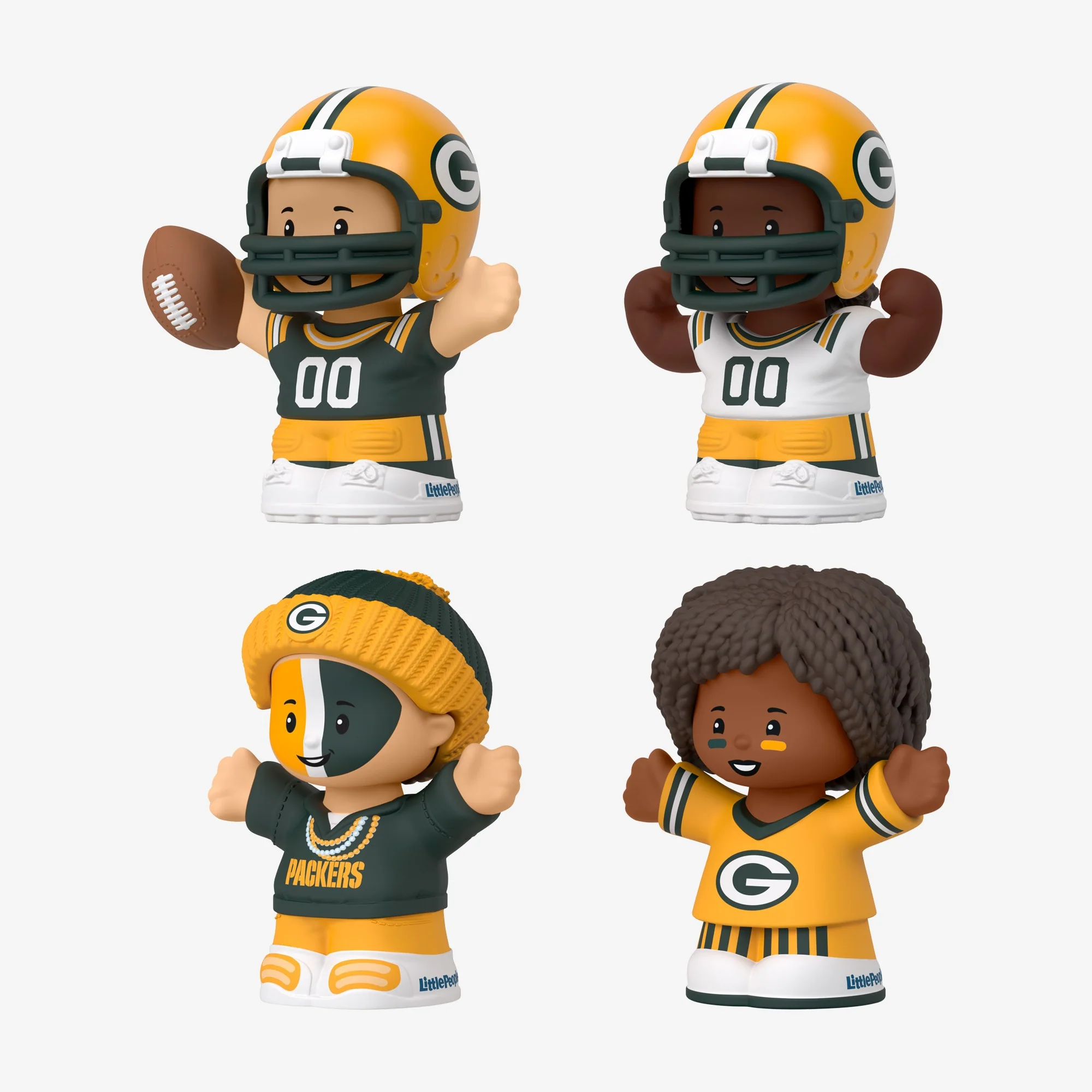 Mattel Creations Little People Collector x NFL Green Bay Packers Set