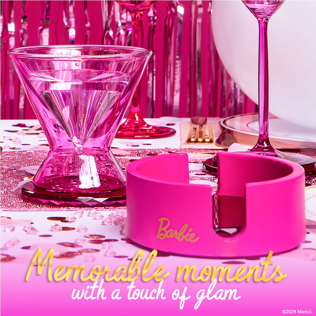 Mattel Creations Barbie™ X Dragon Glassware® Coasters
