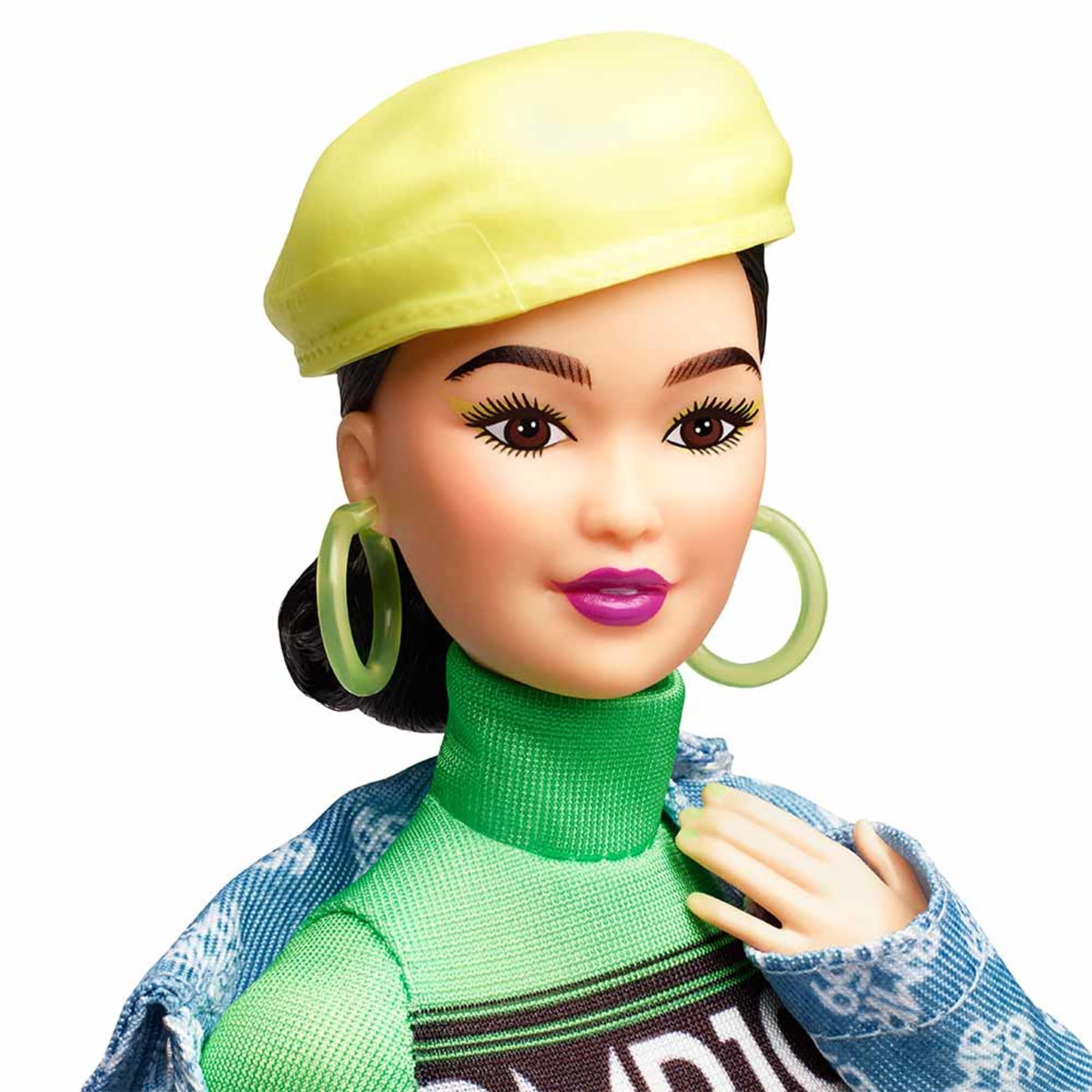 Mattel Creations Barbie BMR1959 Doll - Neon Motocross Dress & Oversized Denim Jacket