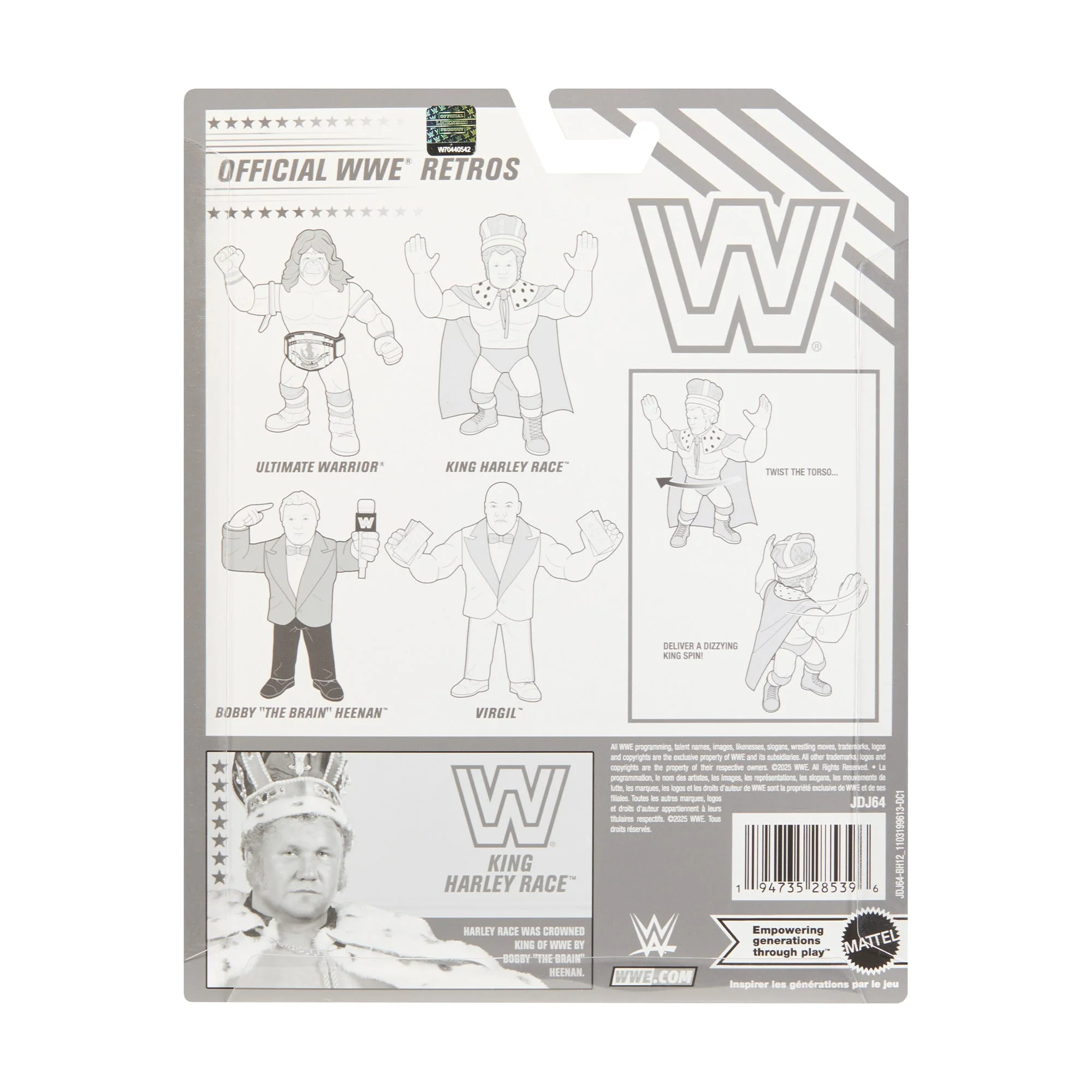 Mattel Creations WWE Official Retro 4-Pack Action Figures