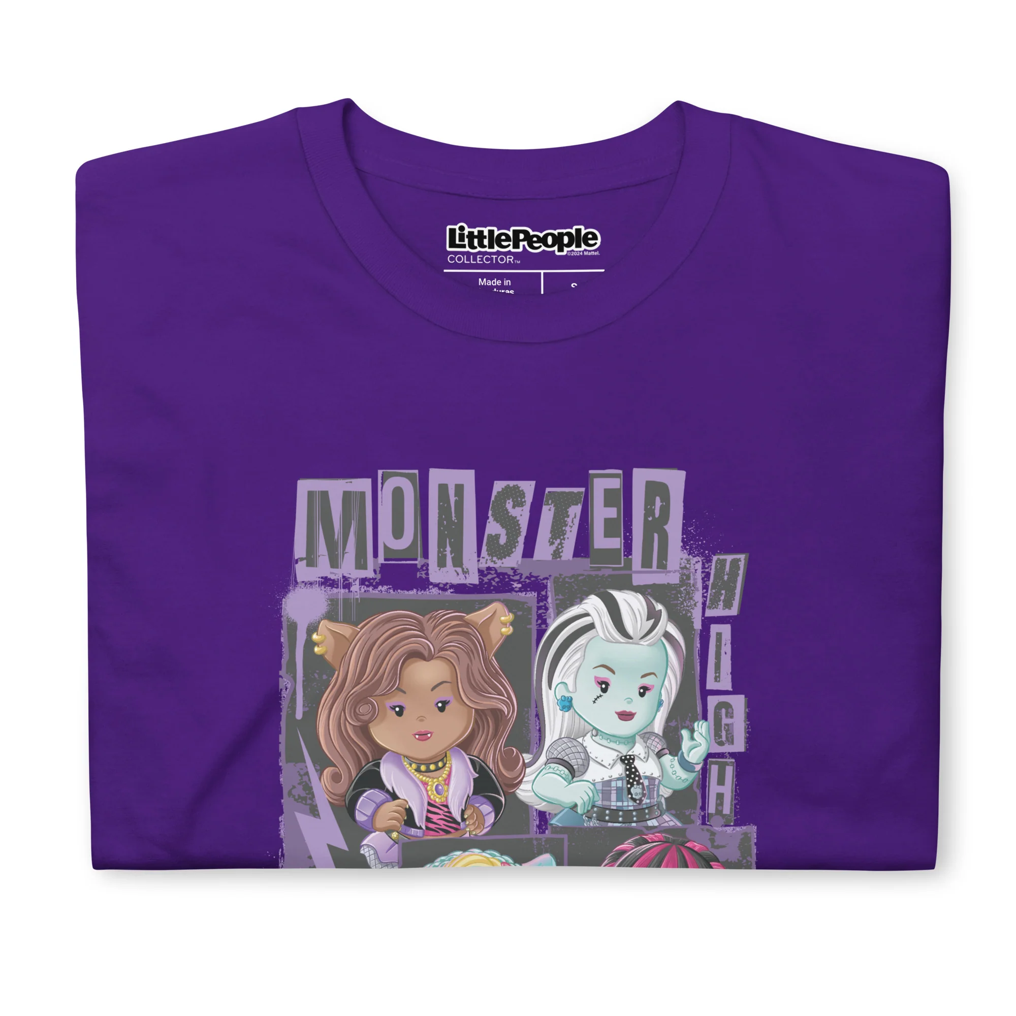Mattel Creations Little People Collector Monster High Purple T-Shirt