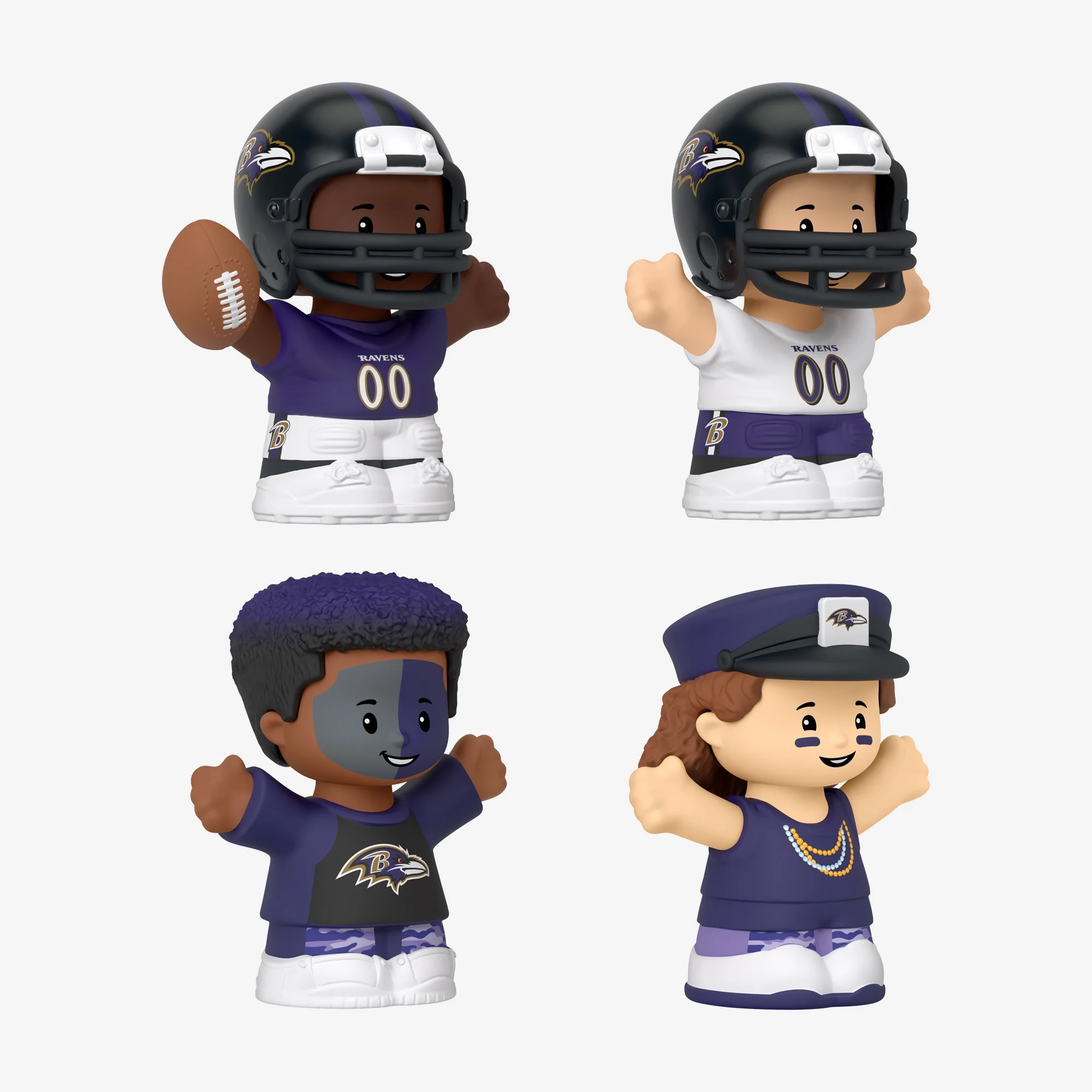 Mattel Creations Little People Collector x NFL Baltimore Ravens Set