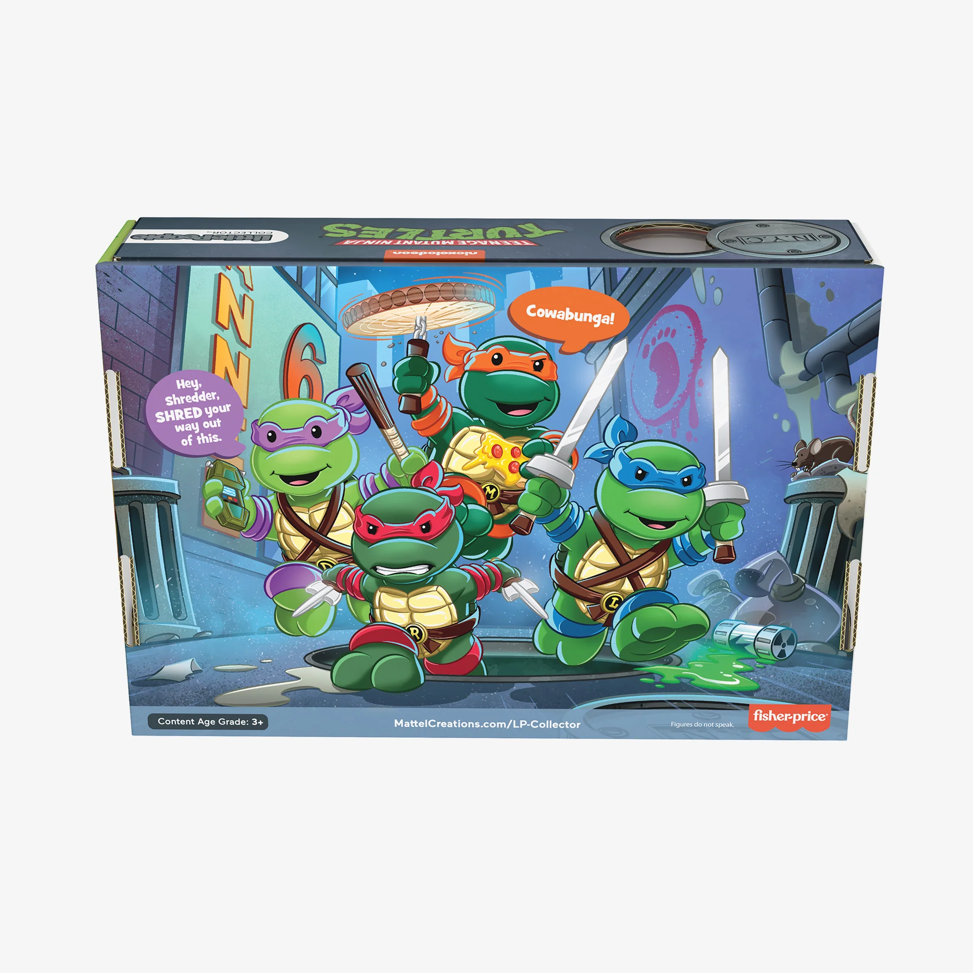 Mattel Creations Little People Collector Teenage Mutant Ninja Turtles Special Edition Set