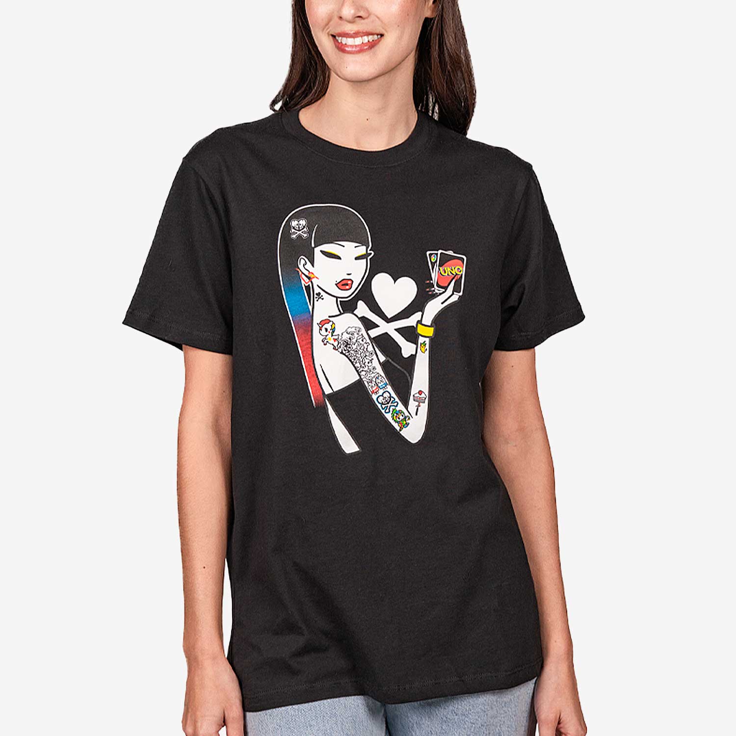 Mattel Creations tokidoki UNO Graphic Print T-Shirt
