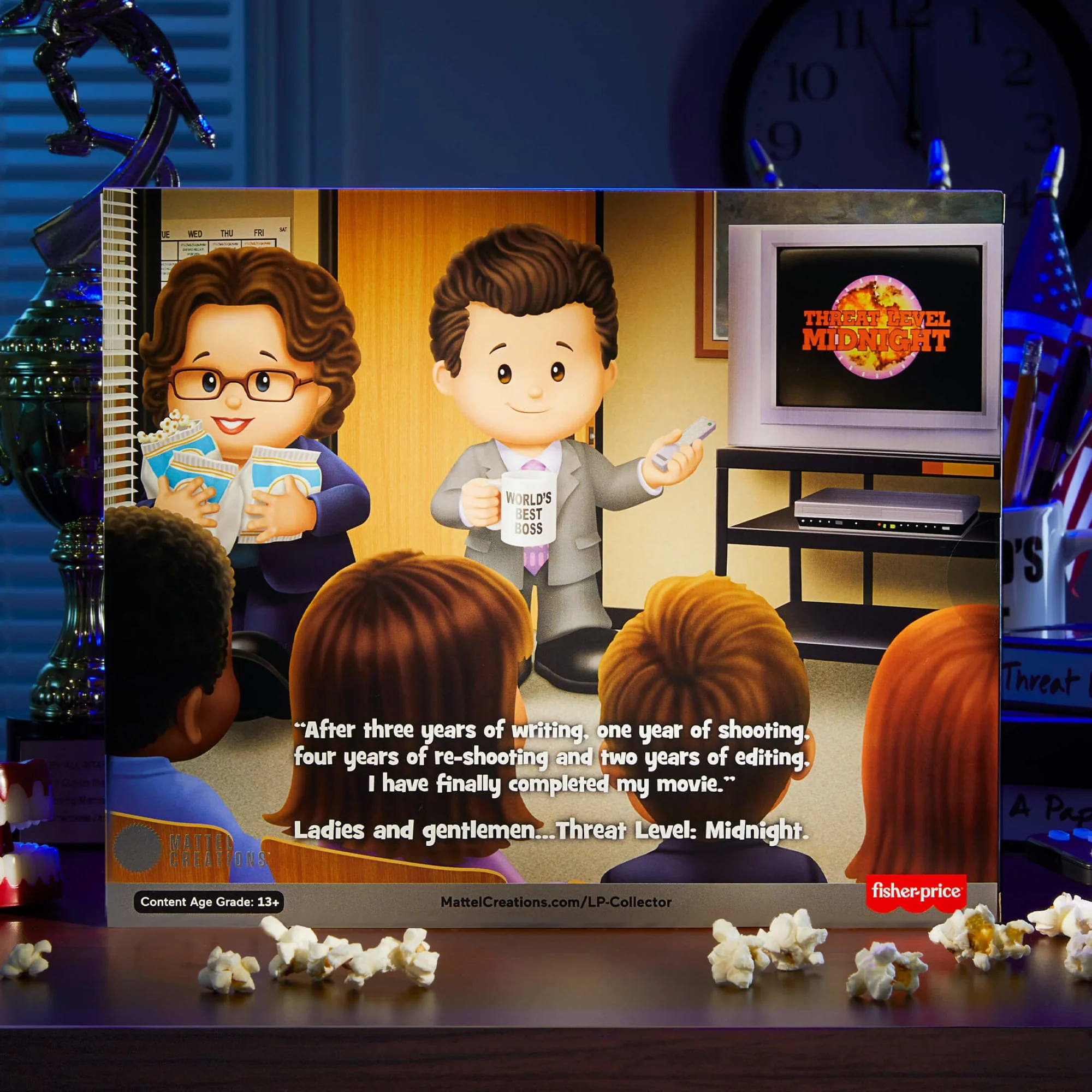 Mattel Creations Little People Collector The Office Threat Level Midnight Set