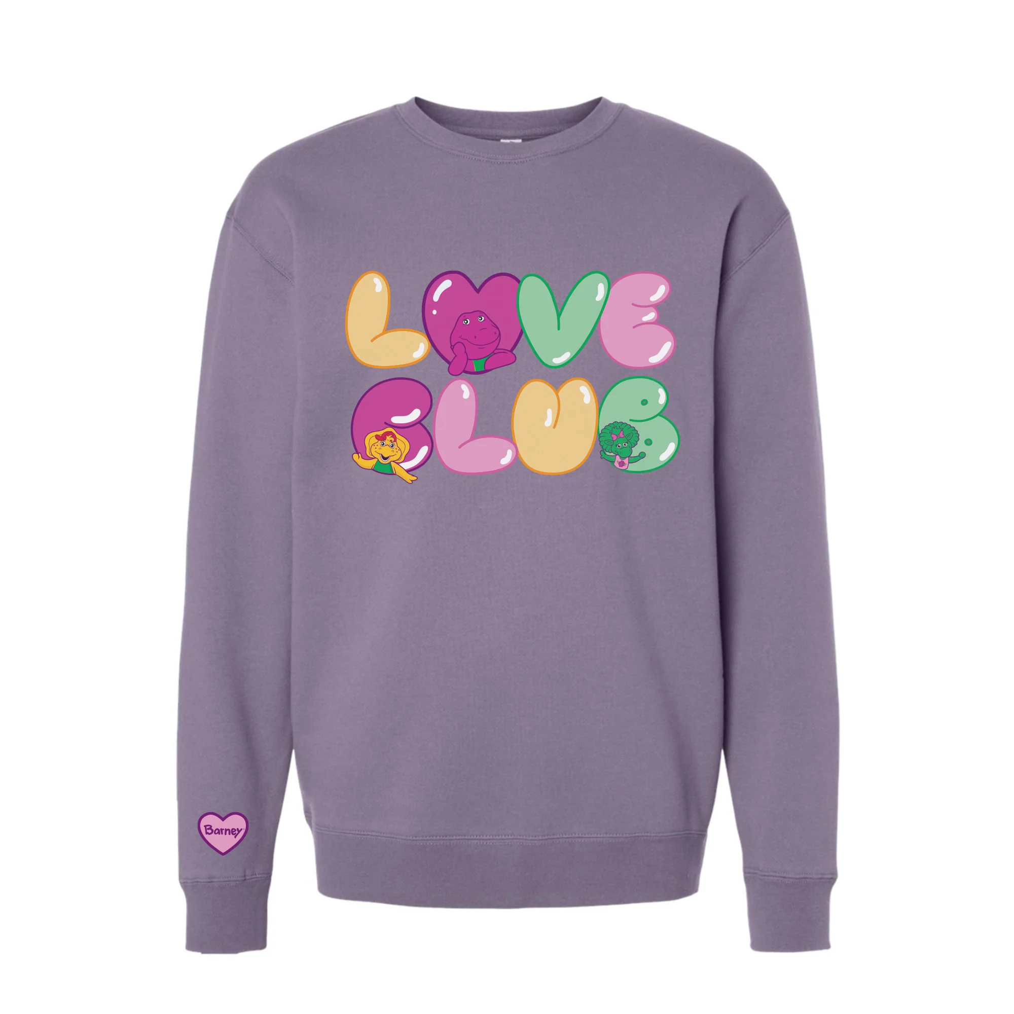 Mattel Creations Barney  Love Club Sweatshirt