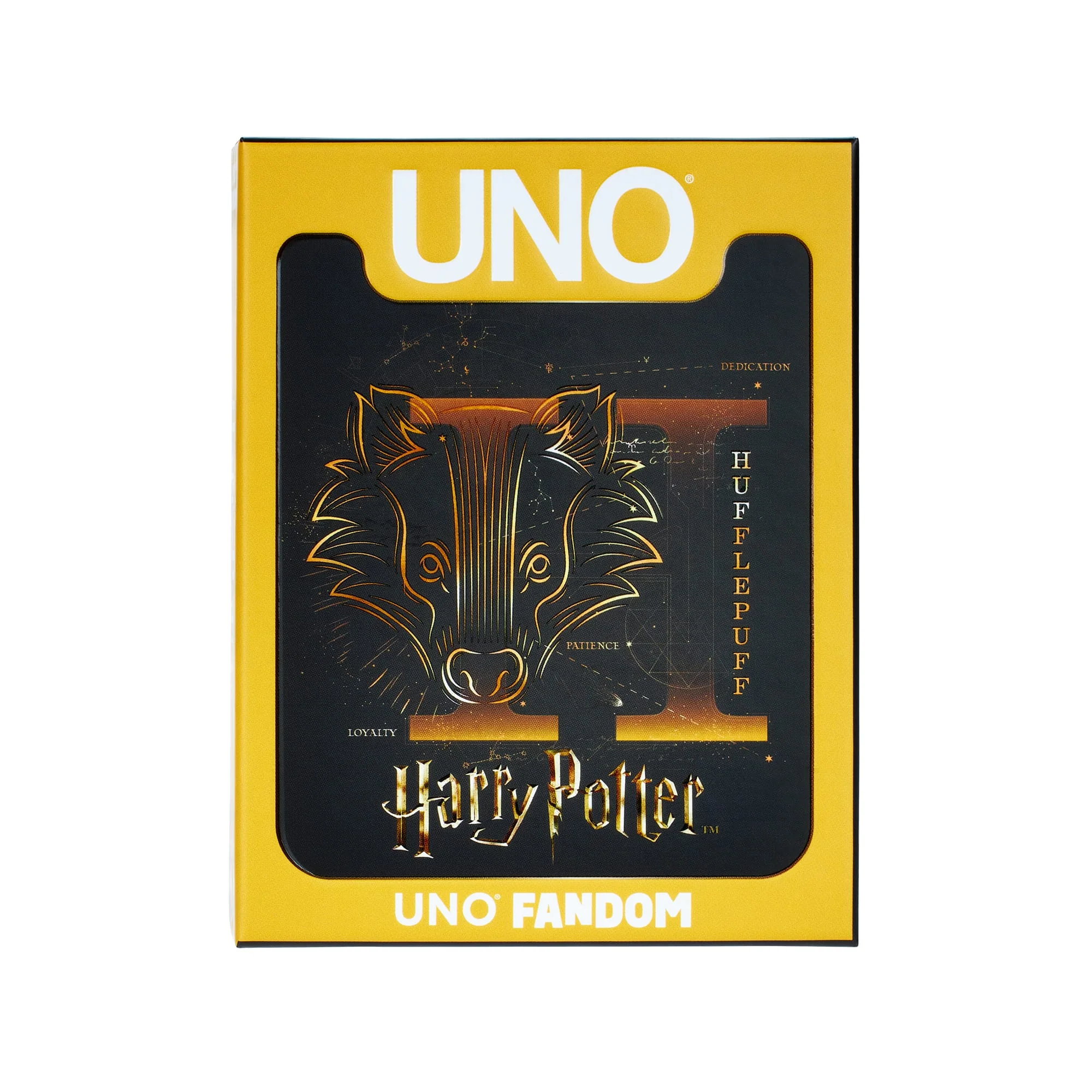 Mattel Creations UNO Fandom Harry Potter Hufflepuff Game Deck