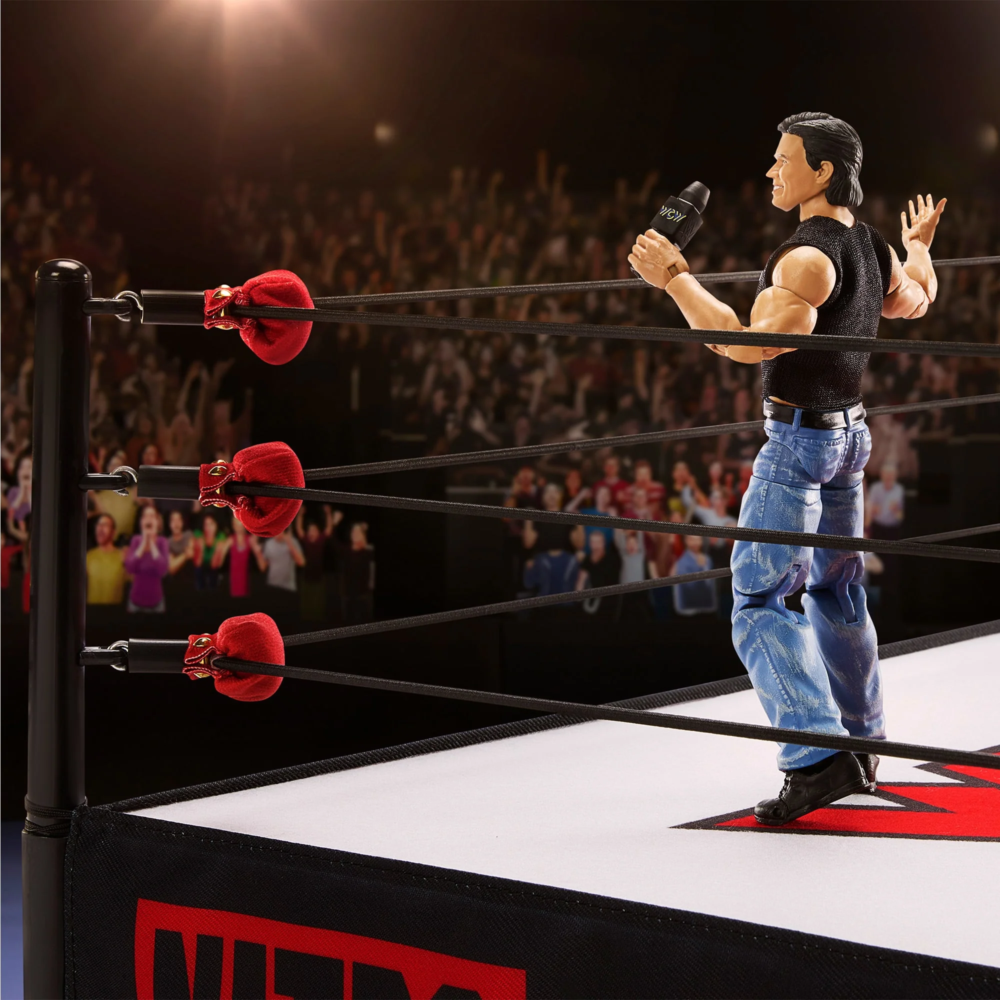 Mattel Creations WWE Ultimate Edition WCW Monday Nitro Ring w/ Eric Bischoff