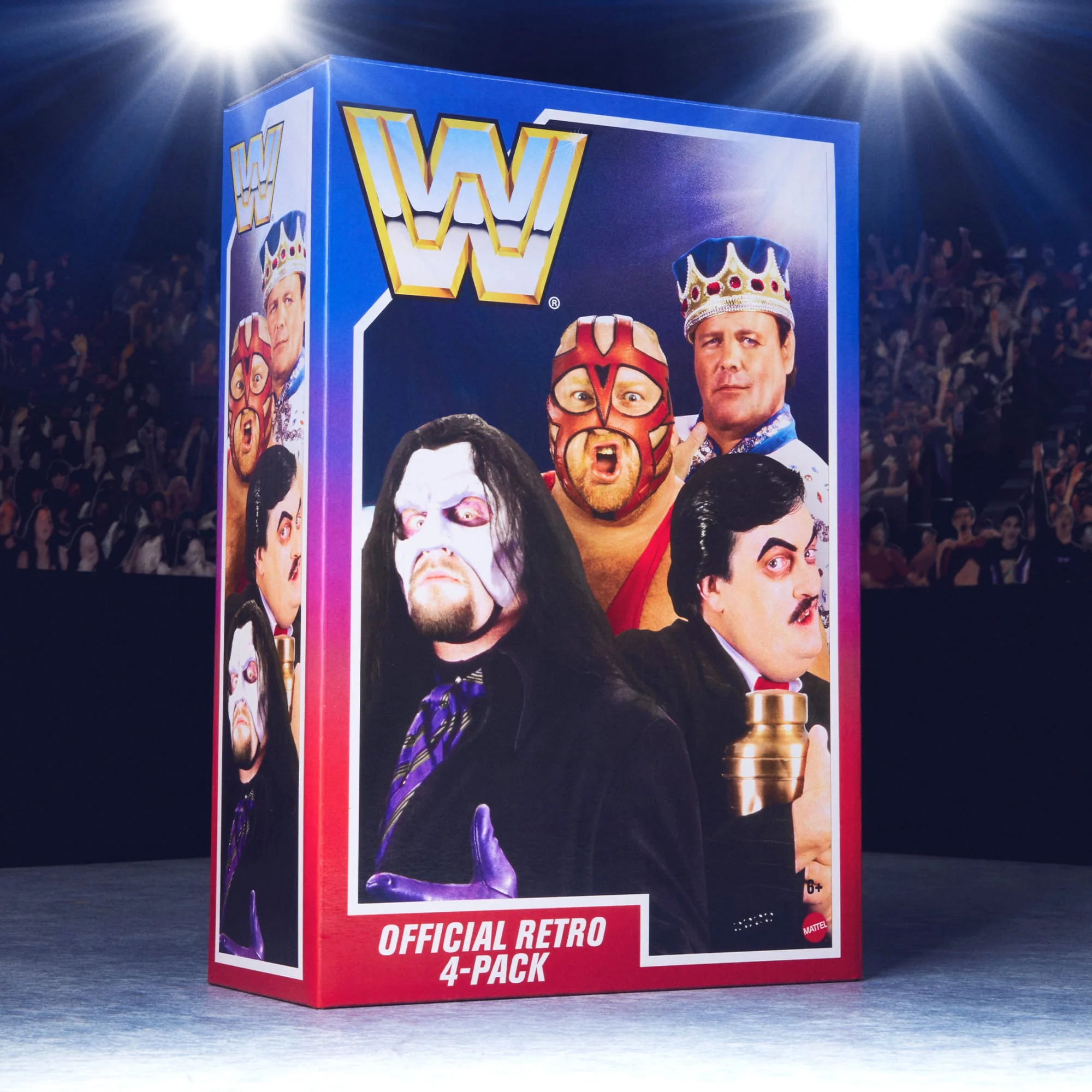 Mattel Creations WWE Retro Action Figures 4-Pack Bundle
