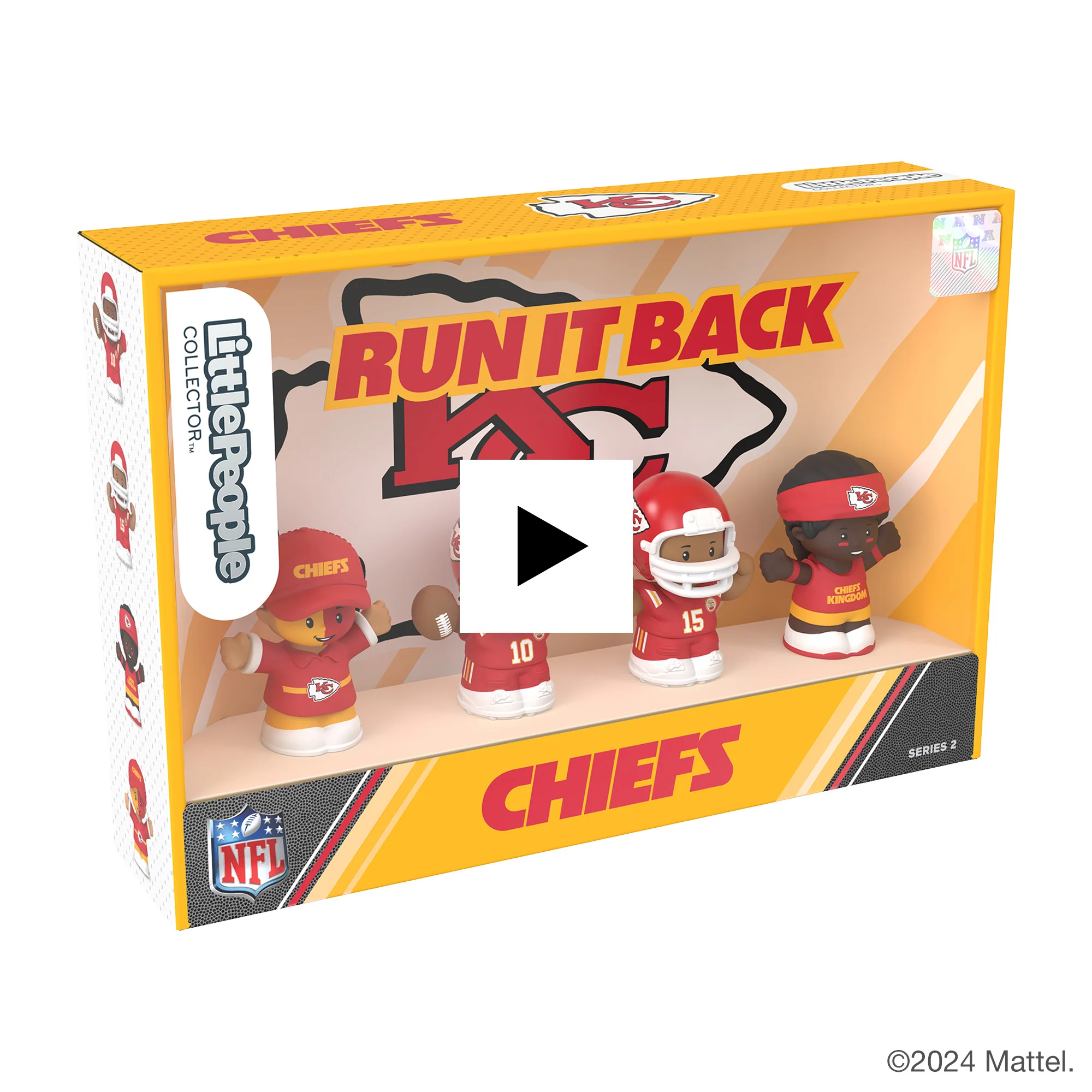Mattel Creations Little People Collector Kansas City Chiefs Alternate Jersey Figure Set